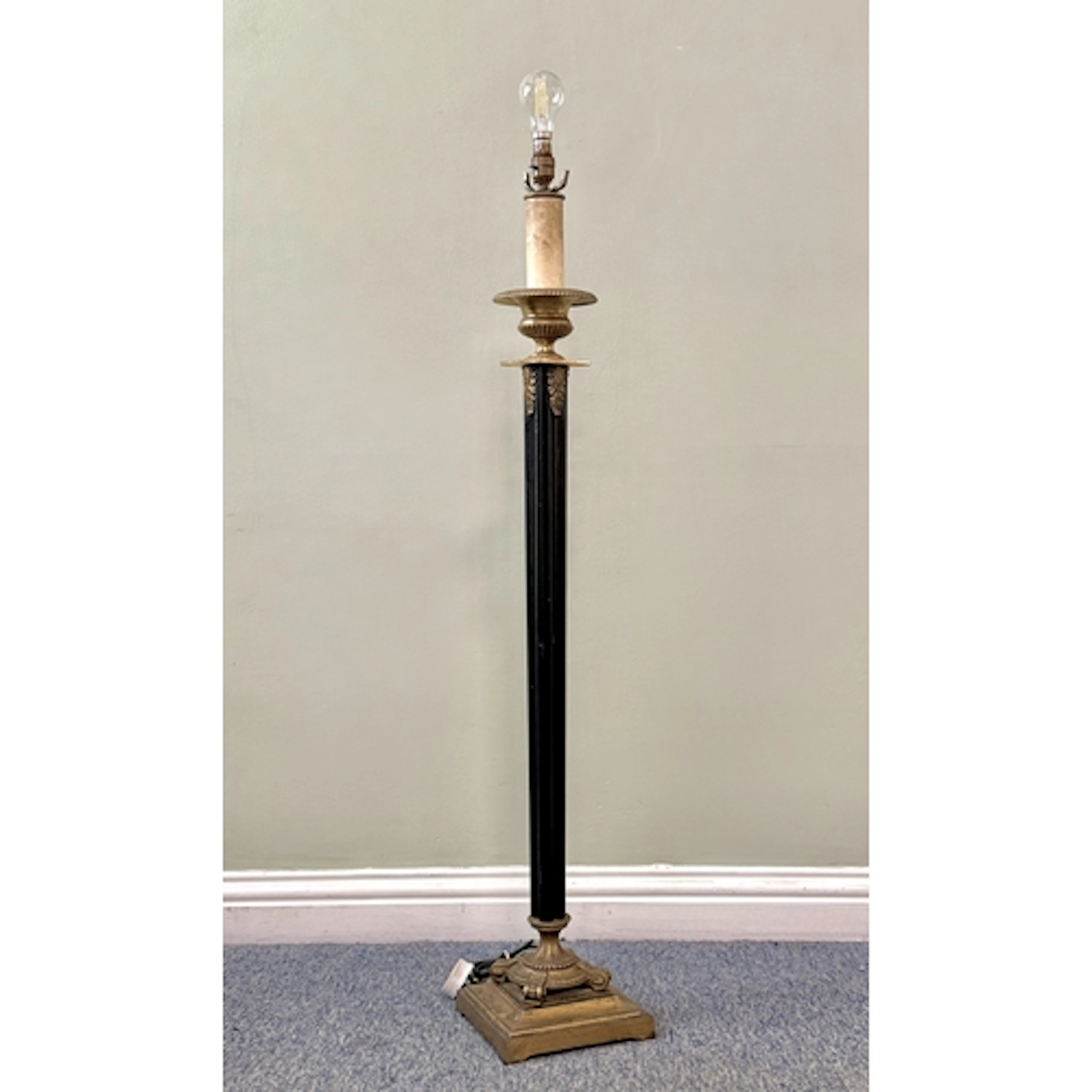 An early twentieth century Empire style lamp - in brass and ...