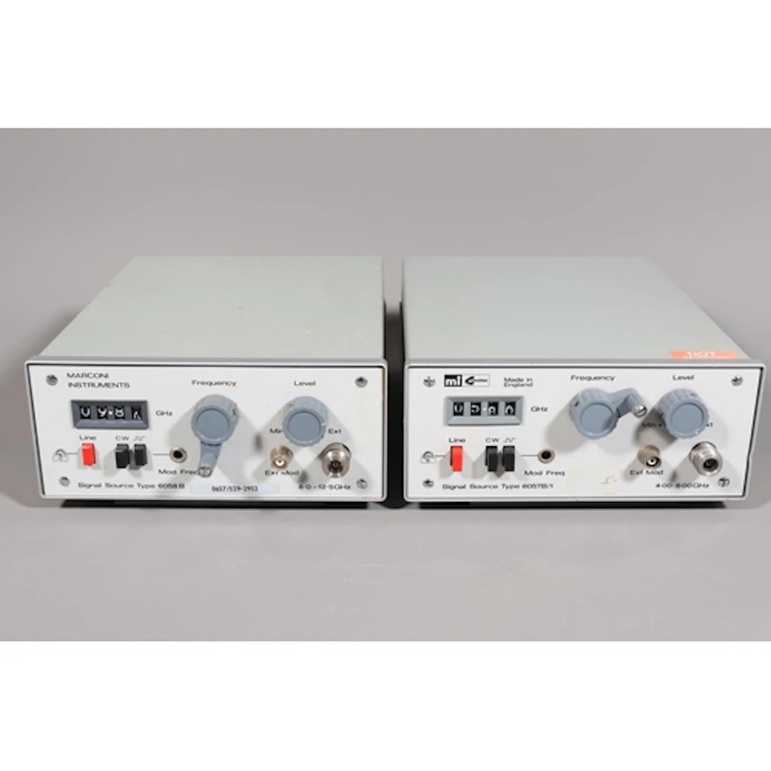 Marconi Istruments Signal Source Type 6058B and a Marconi Sa...