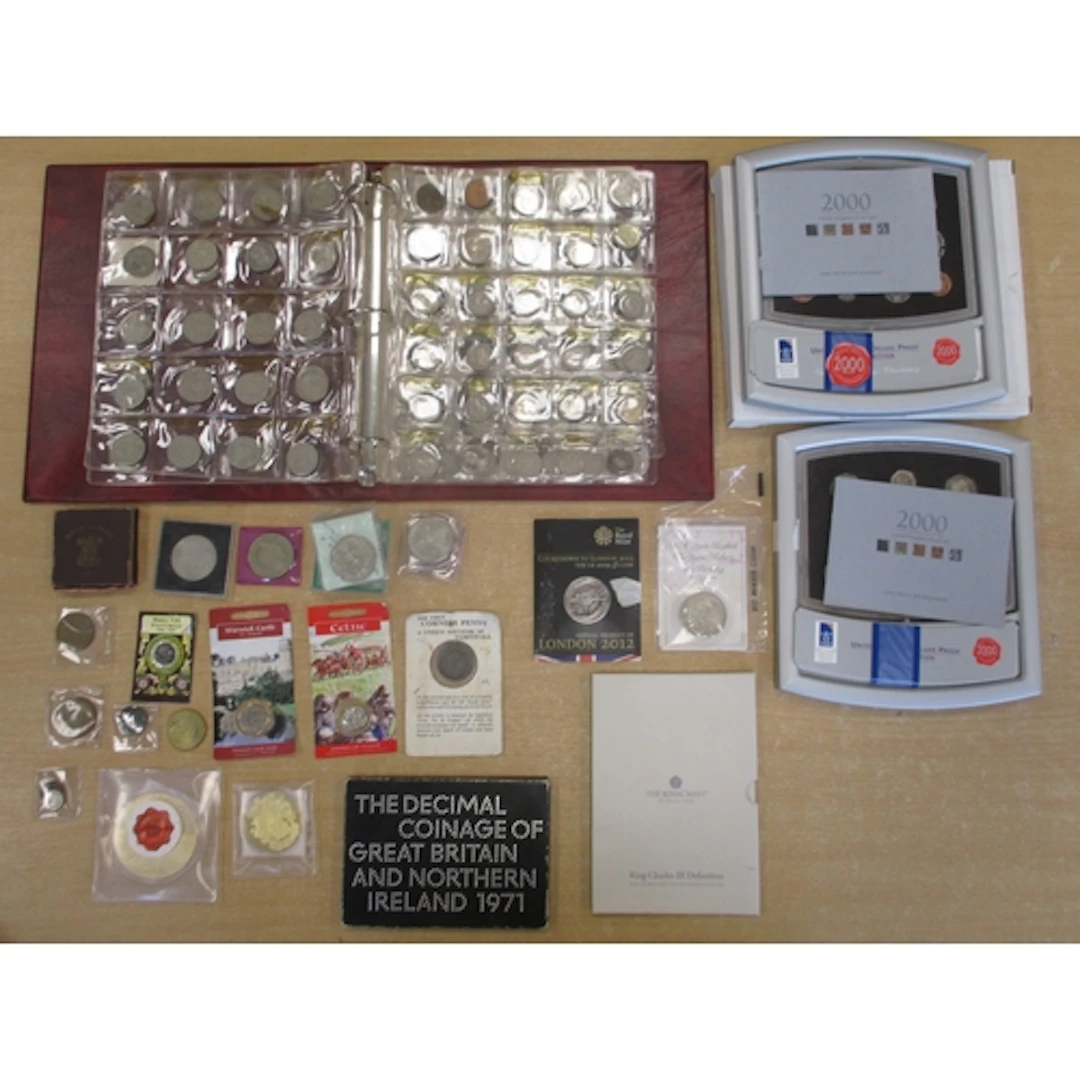 Collection of 19th - 21st century British coins very fine - ...