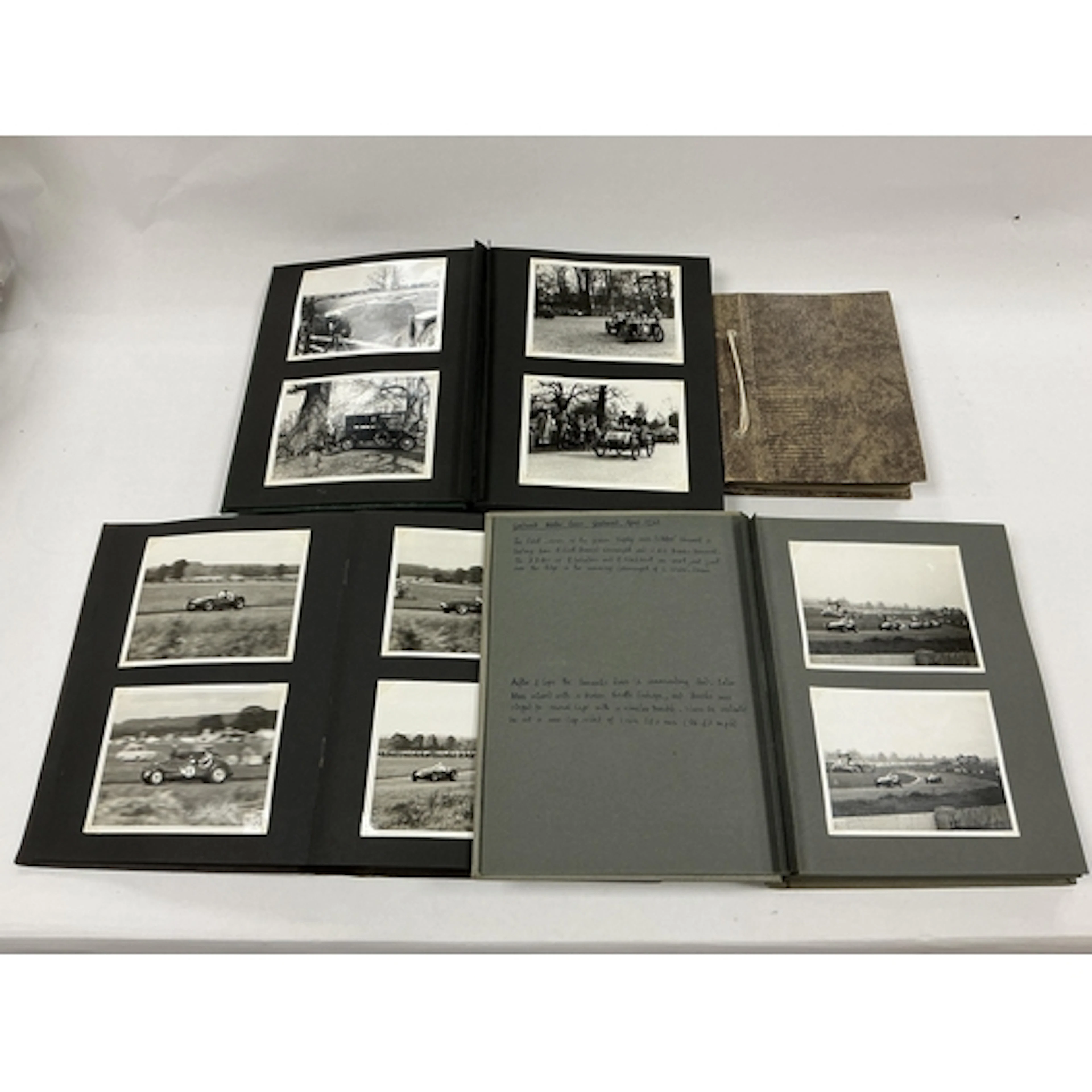 Four 1950s photograph albums of motoring and motor racing co...