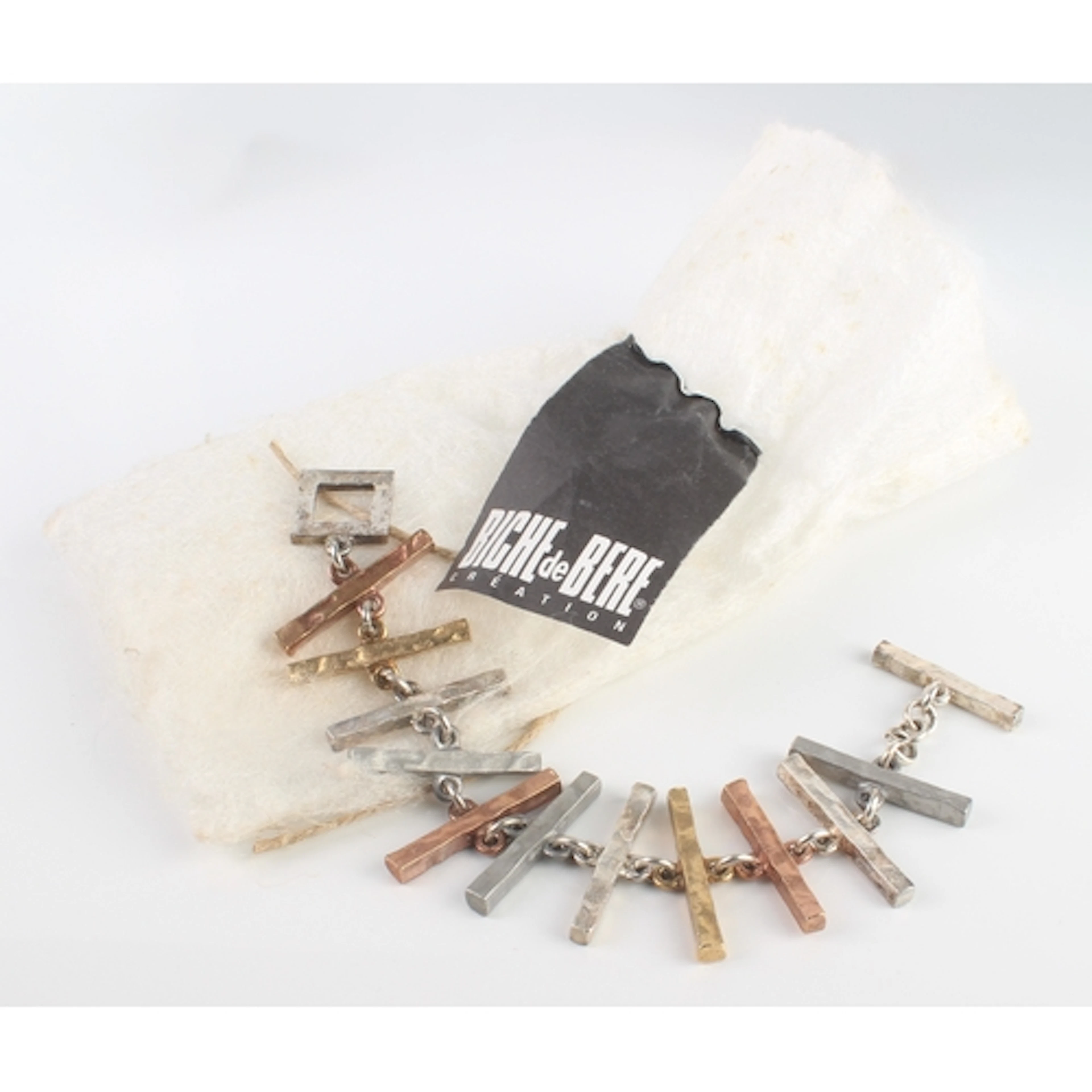 A mixed plated metal bracelet by the French designer Biche d...
