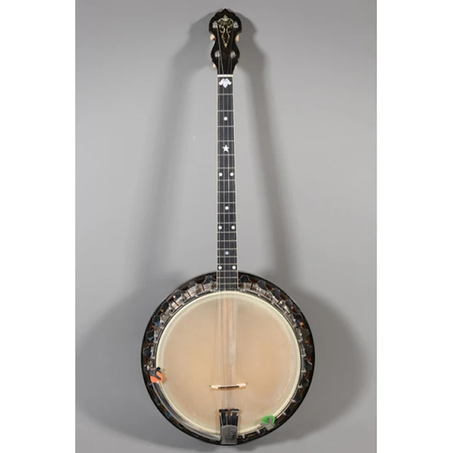 Vintage Vega / Vegaphone fur strig banjo with mother of pear...