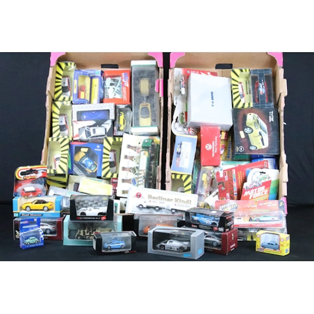 63 Boxed/carded diecast models to include Cararama, Brumm, M...