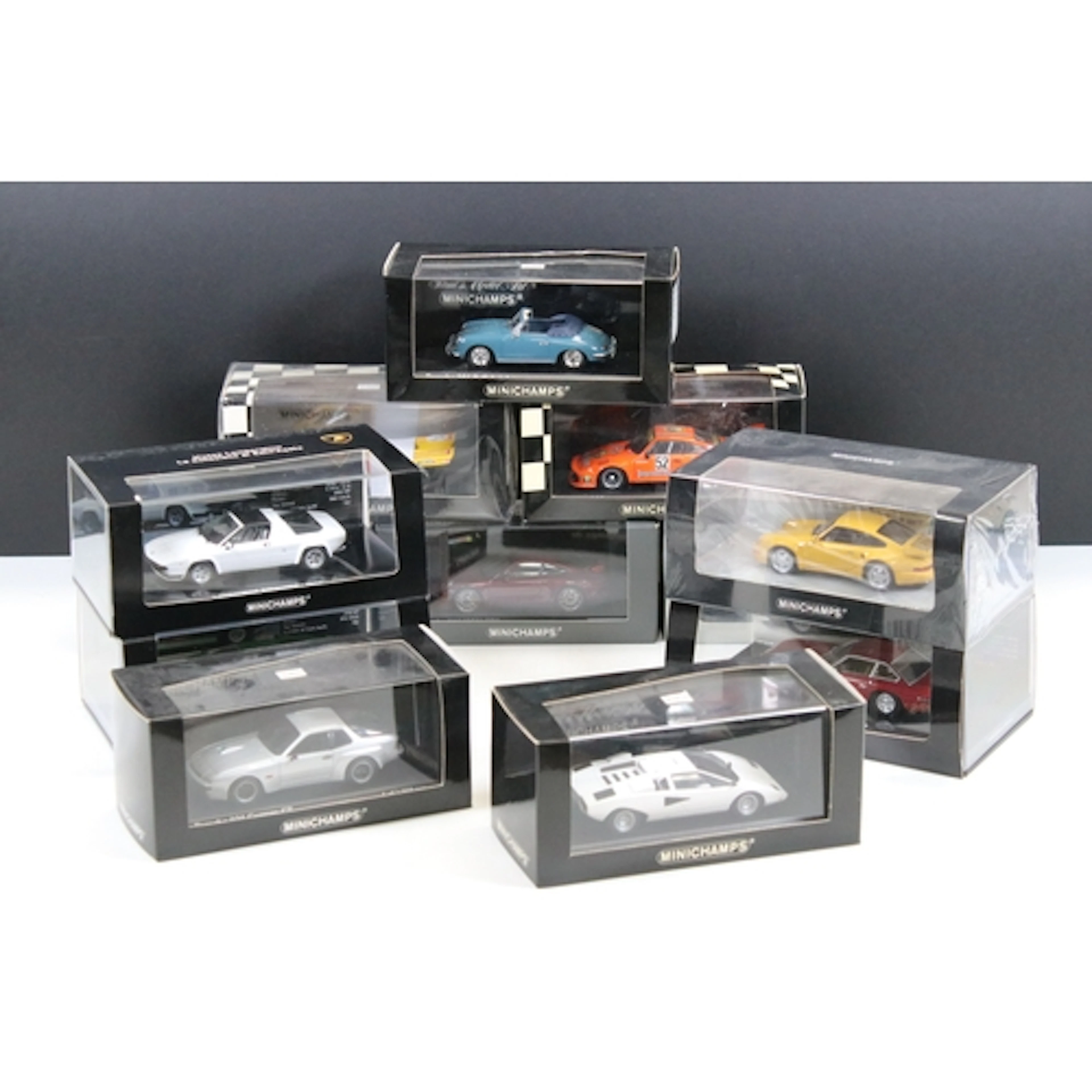 12 Boxed / cased Paul's Model Art Minichamps diecast models ...