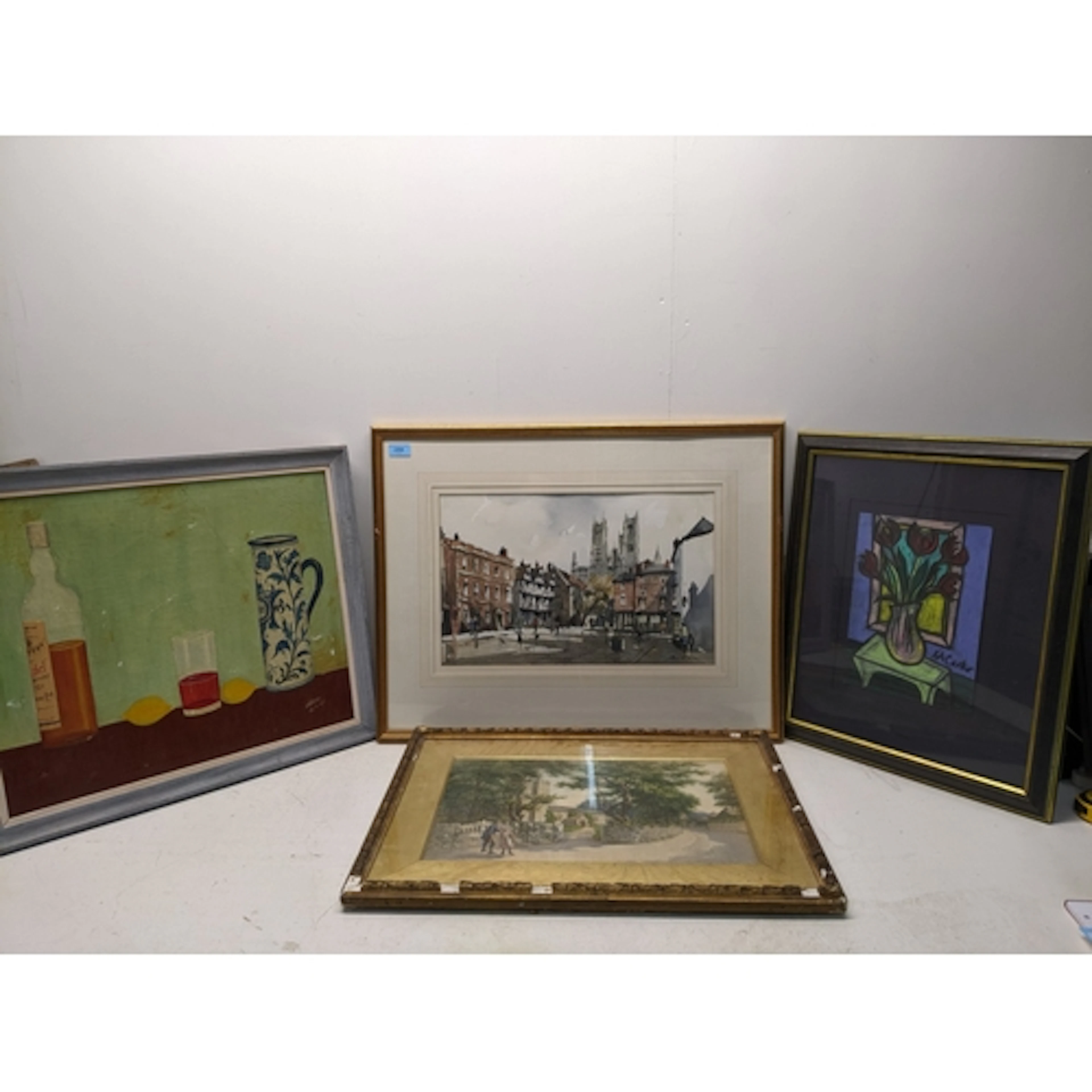 Pictures to include, John Horne - a city view of buildings s...