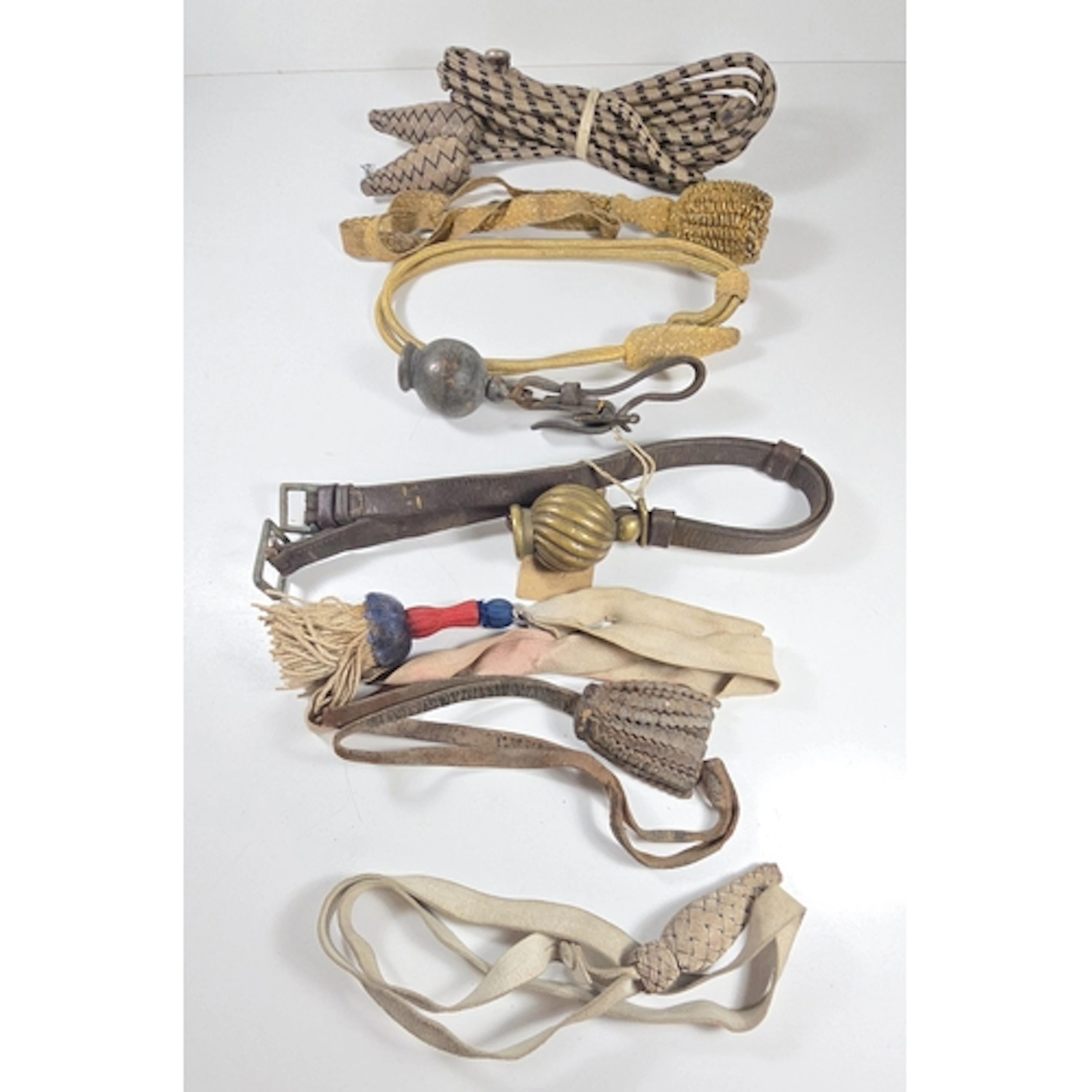 2 assorted Victorian mounts for cavalry throat plumes each w...