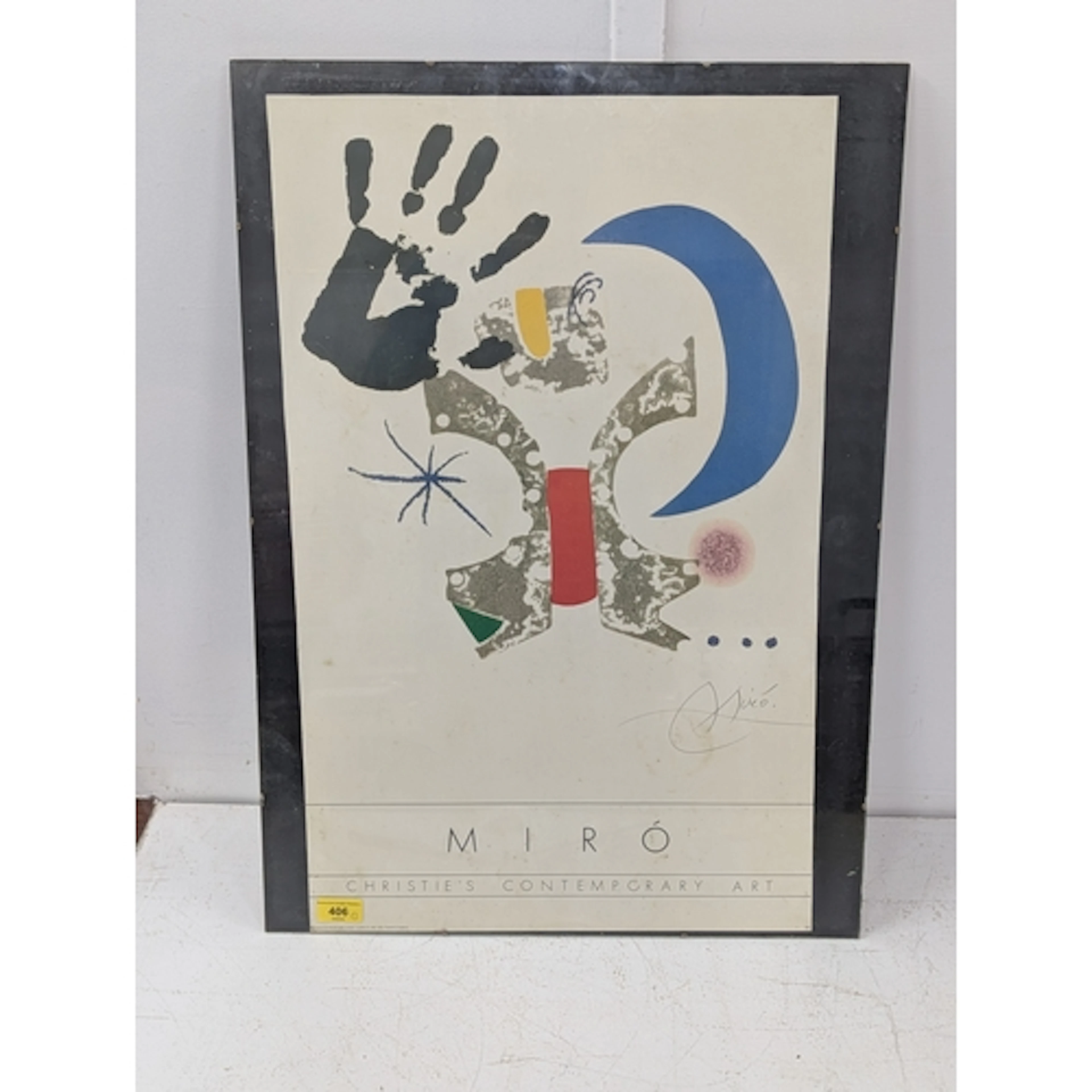 A Miro Christie's contemporary art poster, bearing an indist...