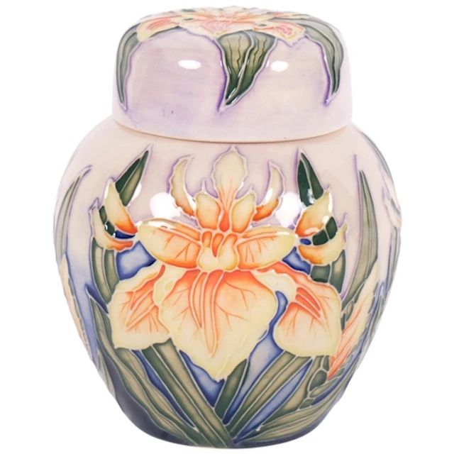 MOORCROFT - a Moorcroft pottery ginger jar in "Windrush" pat...