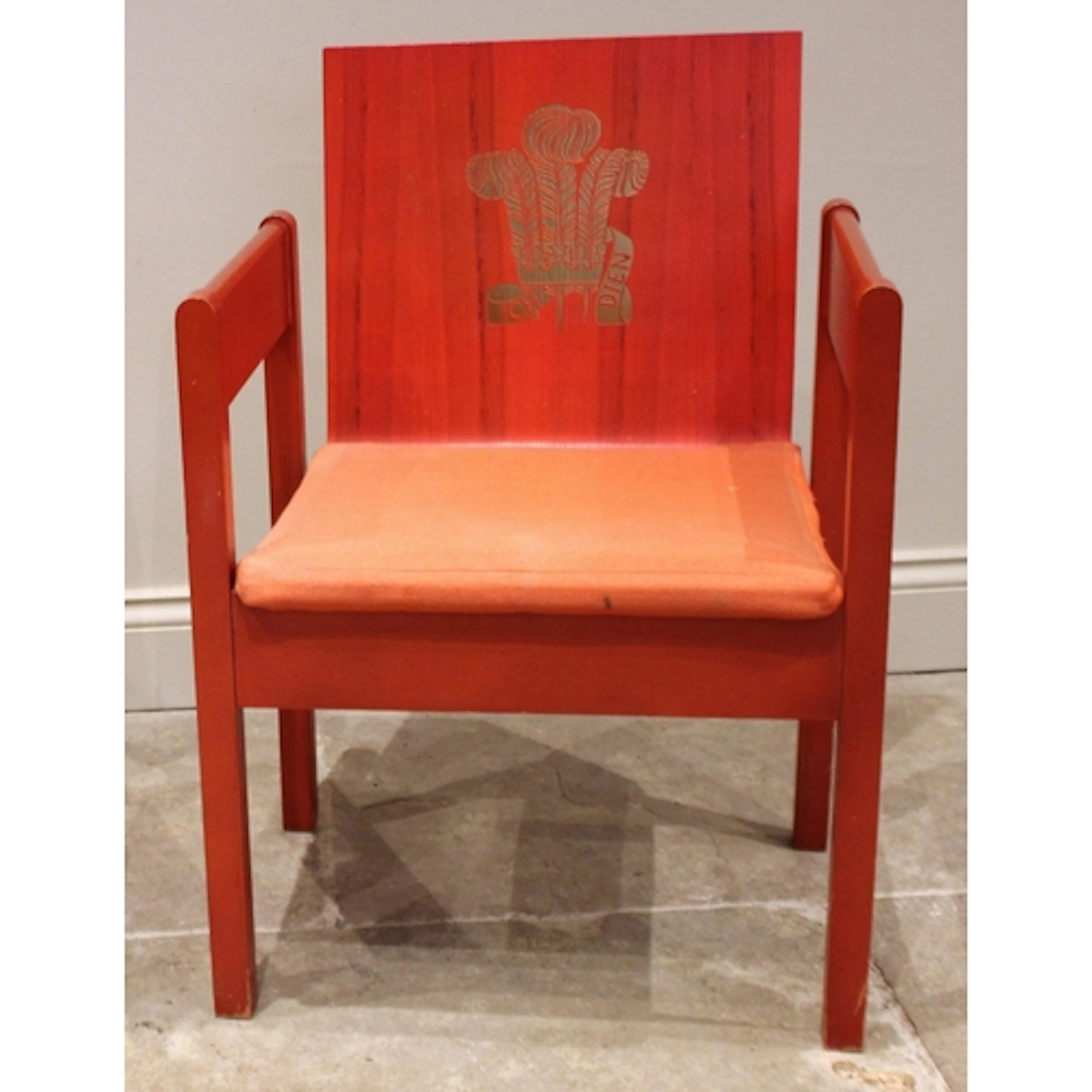 A Prince of Wales Investiture chair, 1969, designed by Lord ...