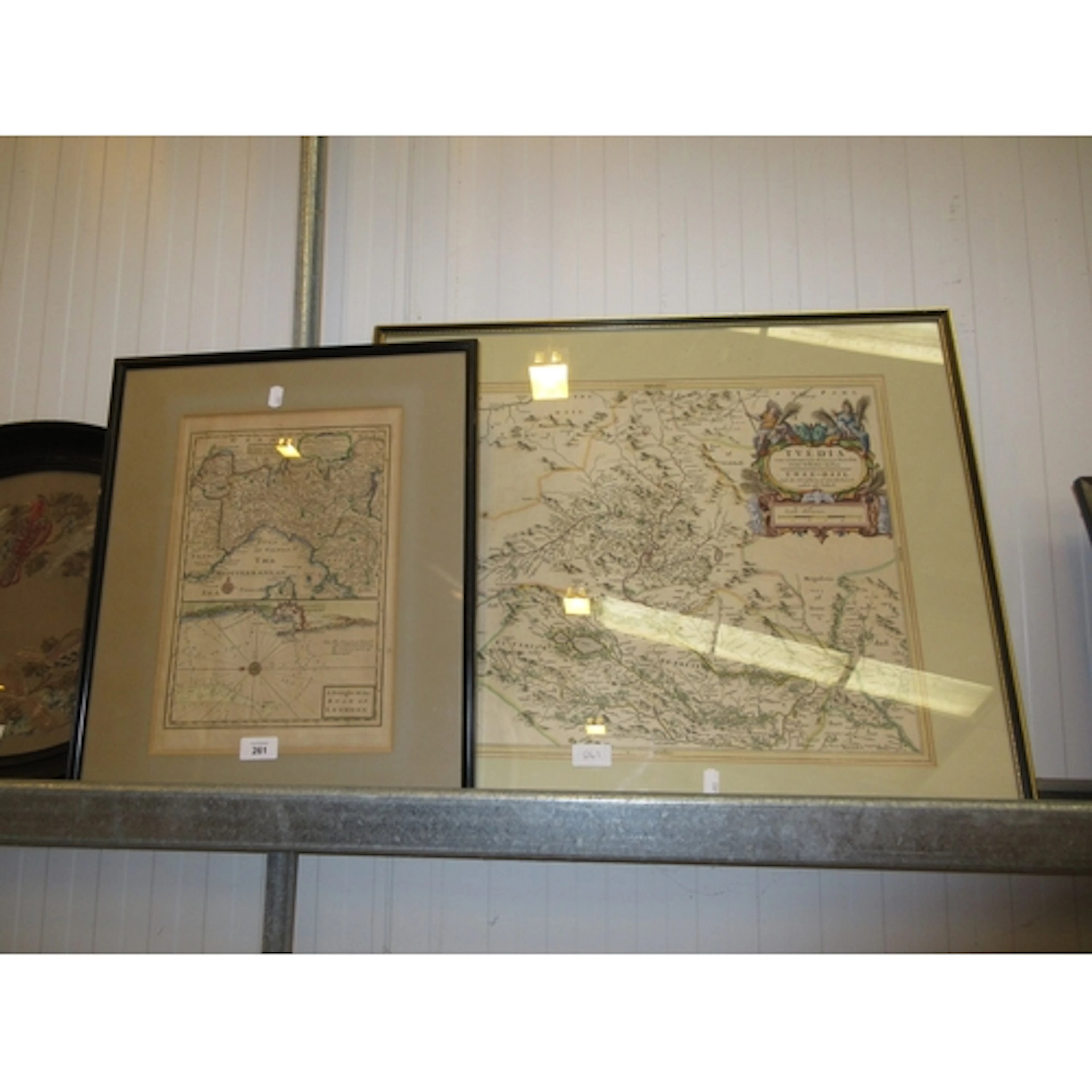 Two Antique Maps - Twee - Dail and The Mediterranean