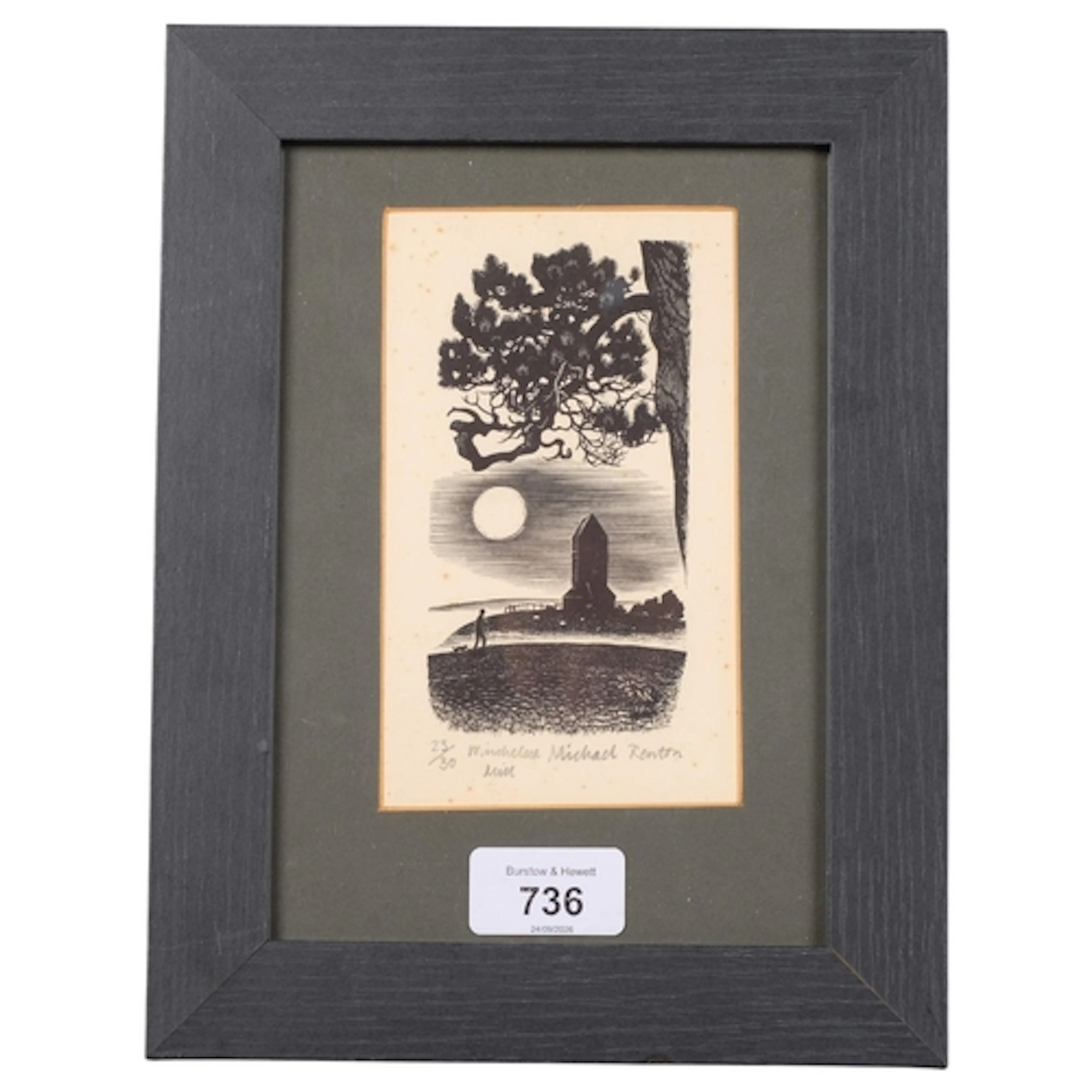 Michael Renton (1934-2001), limited edition wood engraving o...