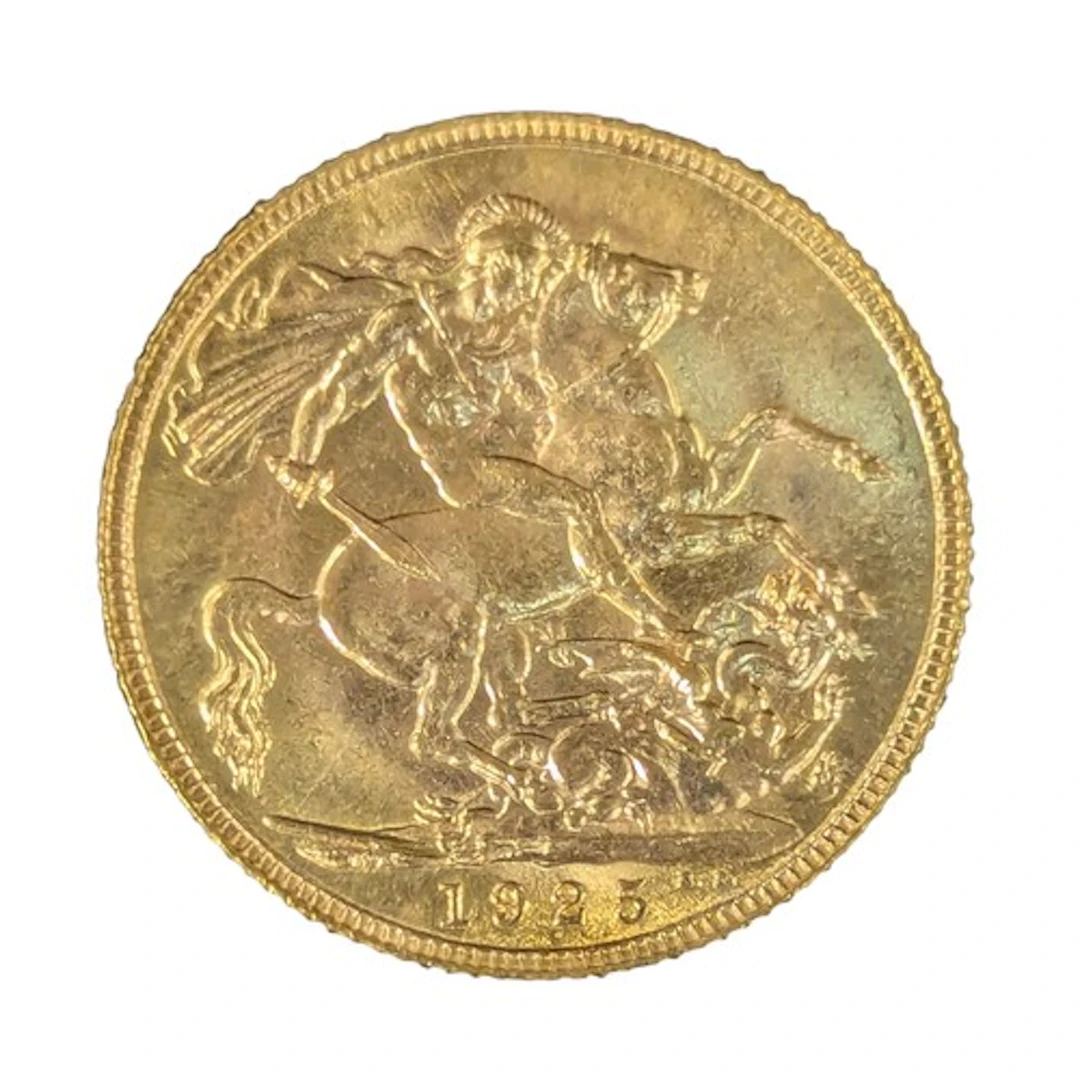 A George V sovereign, dated 1925, 8g