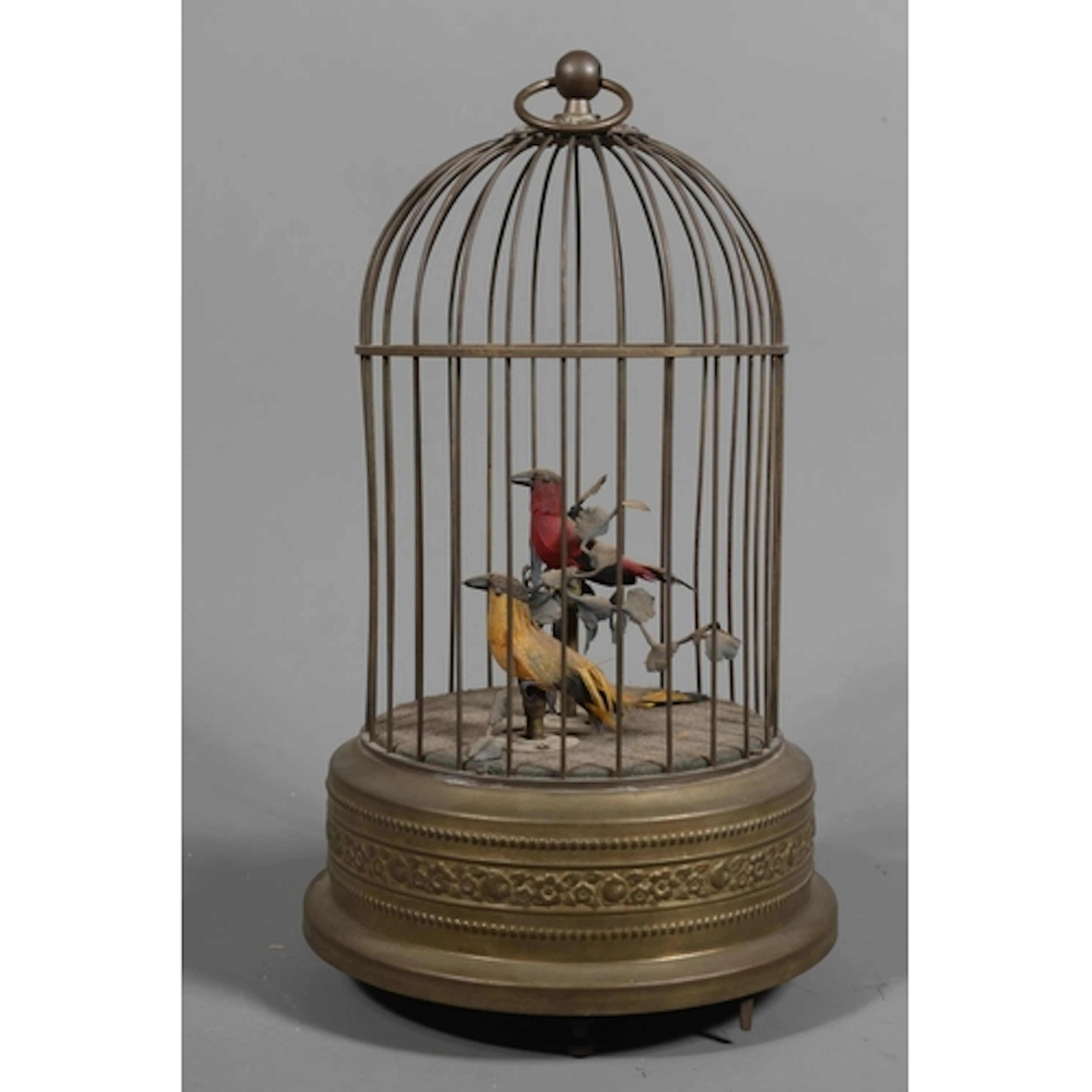 French clockwork musical automaton in the form of two singin...