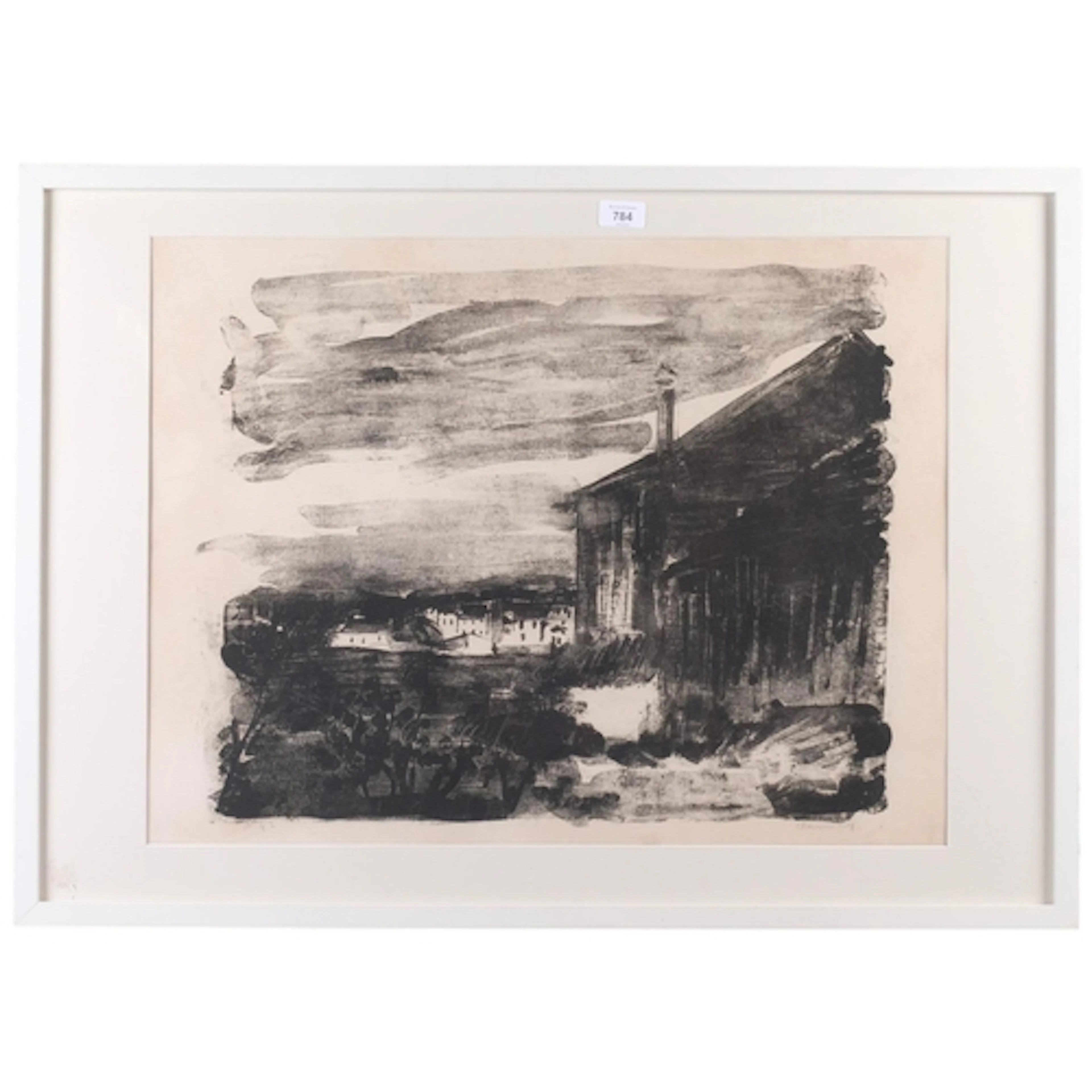 Maurice de Vlaminck, Environs De Tiel, 1923, lithograph, sig...