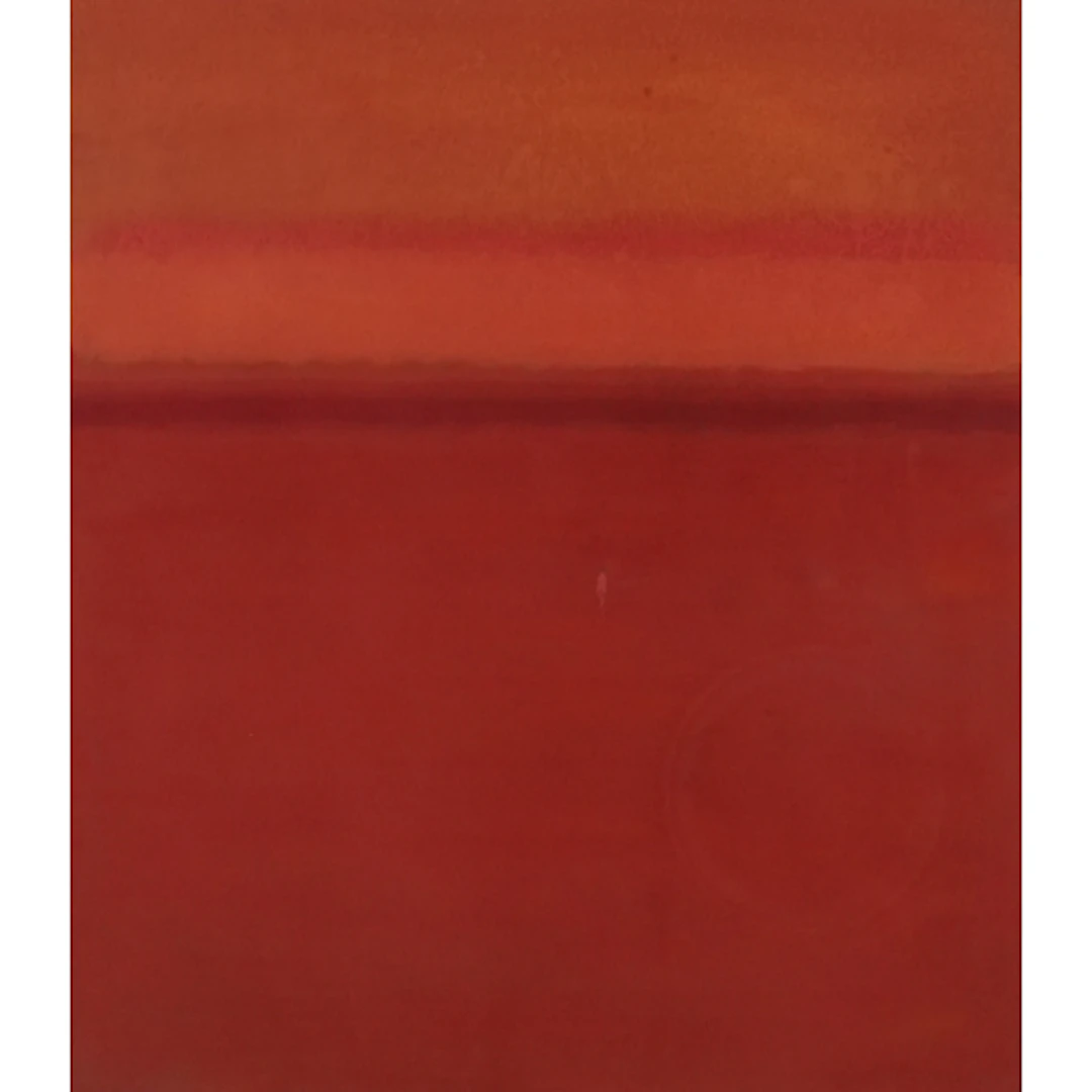 John Miller - Figure in a brown orange landscape, 20th centu...
