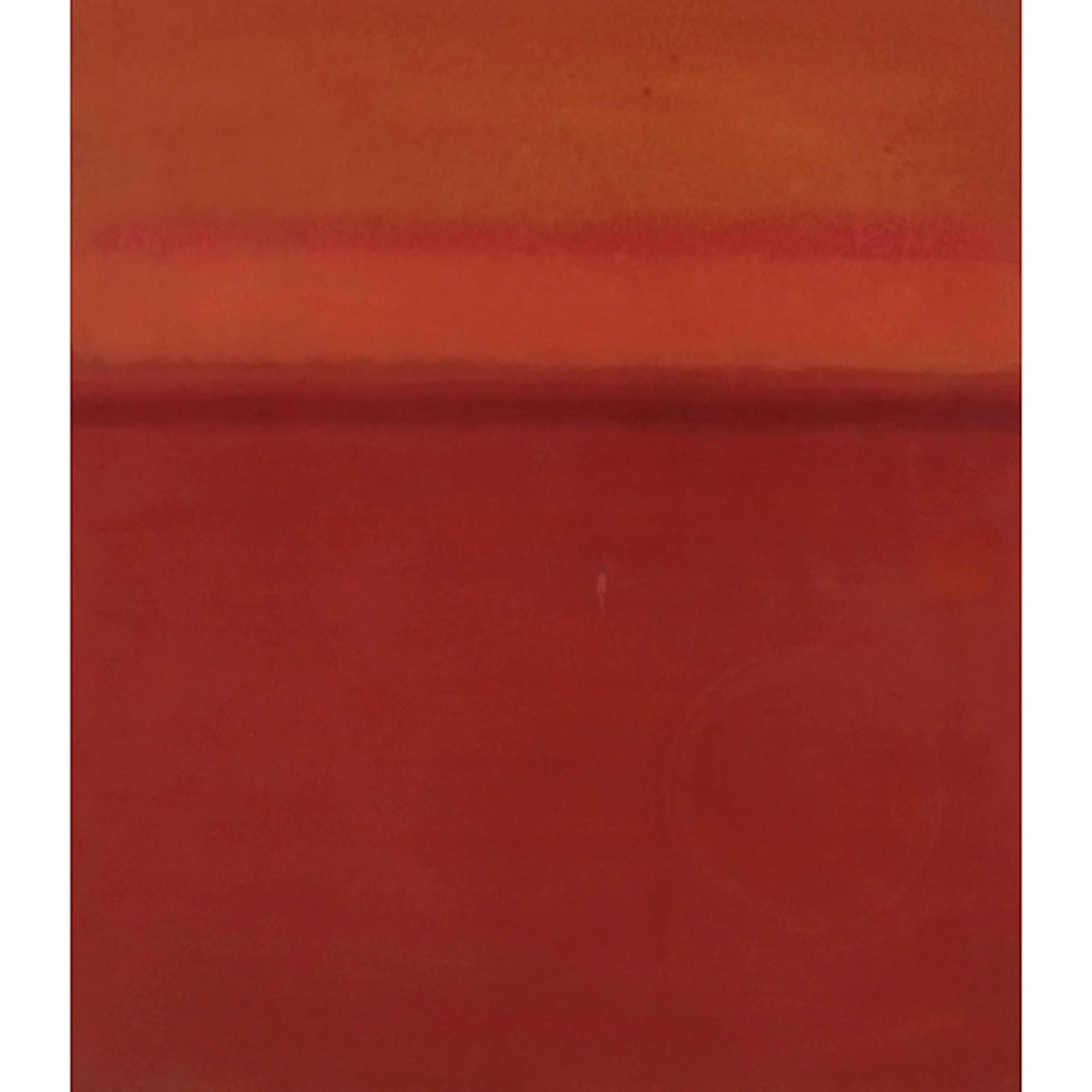 John Miller - Figure in a brown orange landscape, 20th centu...