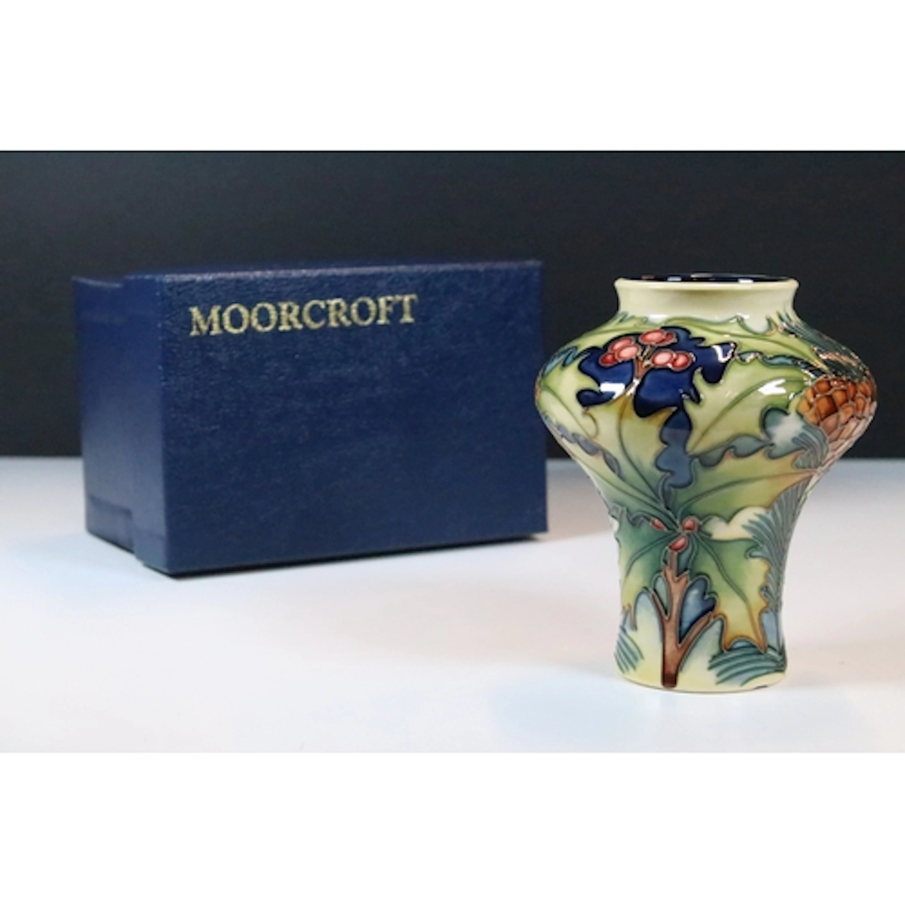 Moorcroft 'Woodland Trail' pattern vase of baluster form wit...