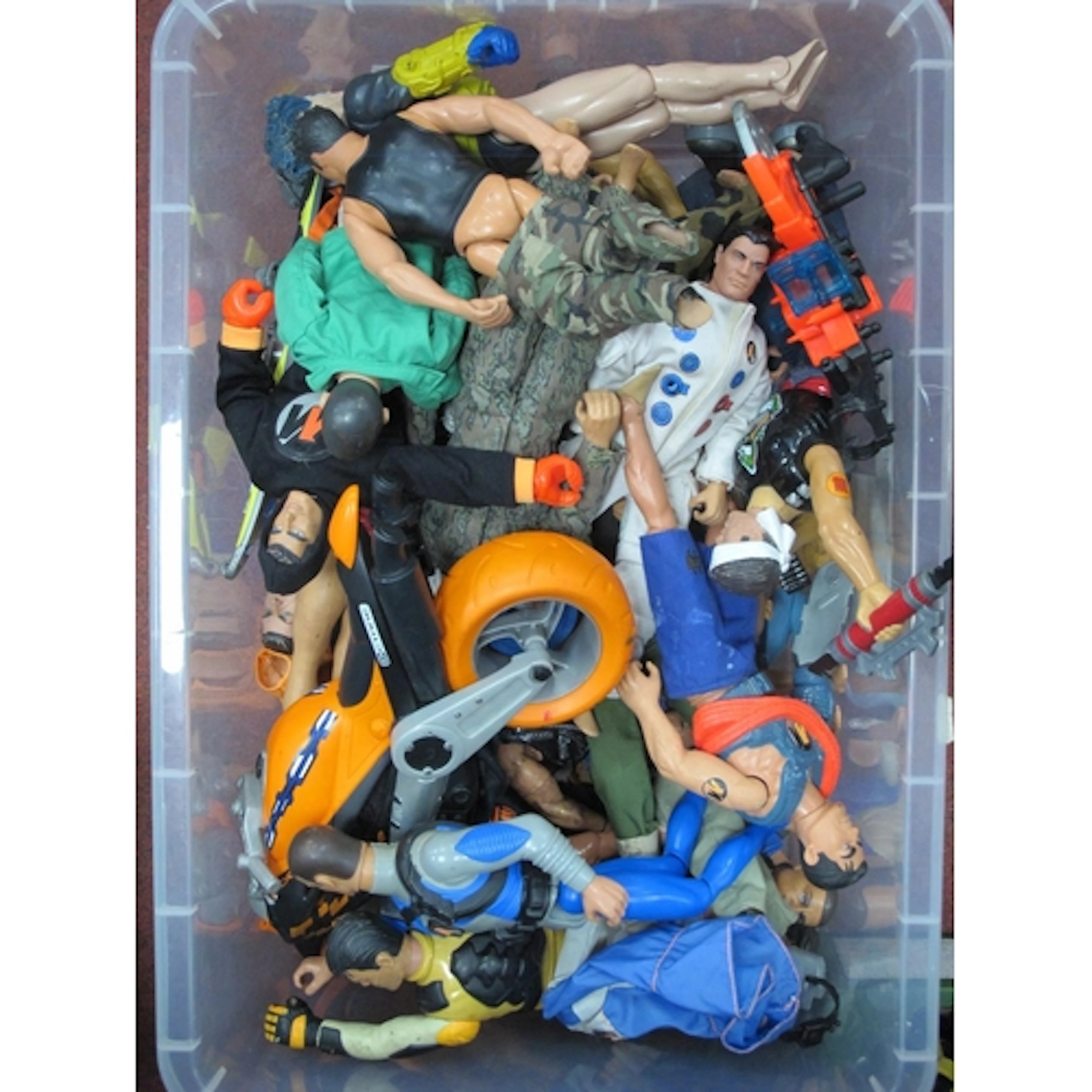 Action Man Figures, octane motorcycle, surfboard, etc:- One ...