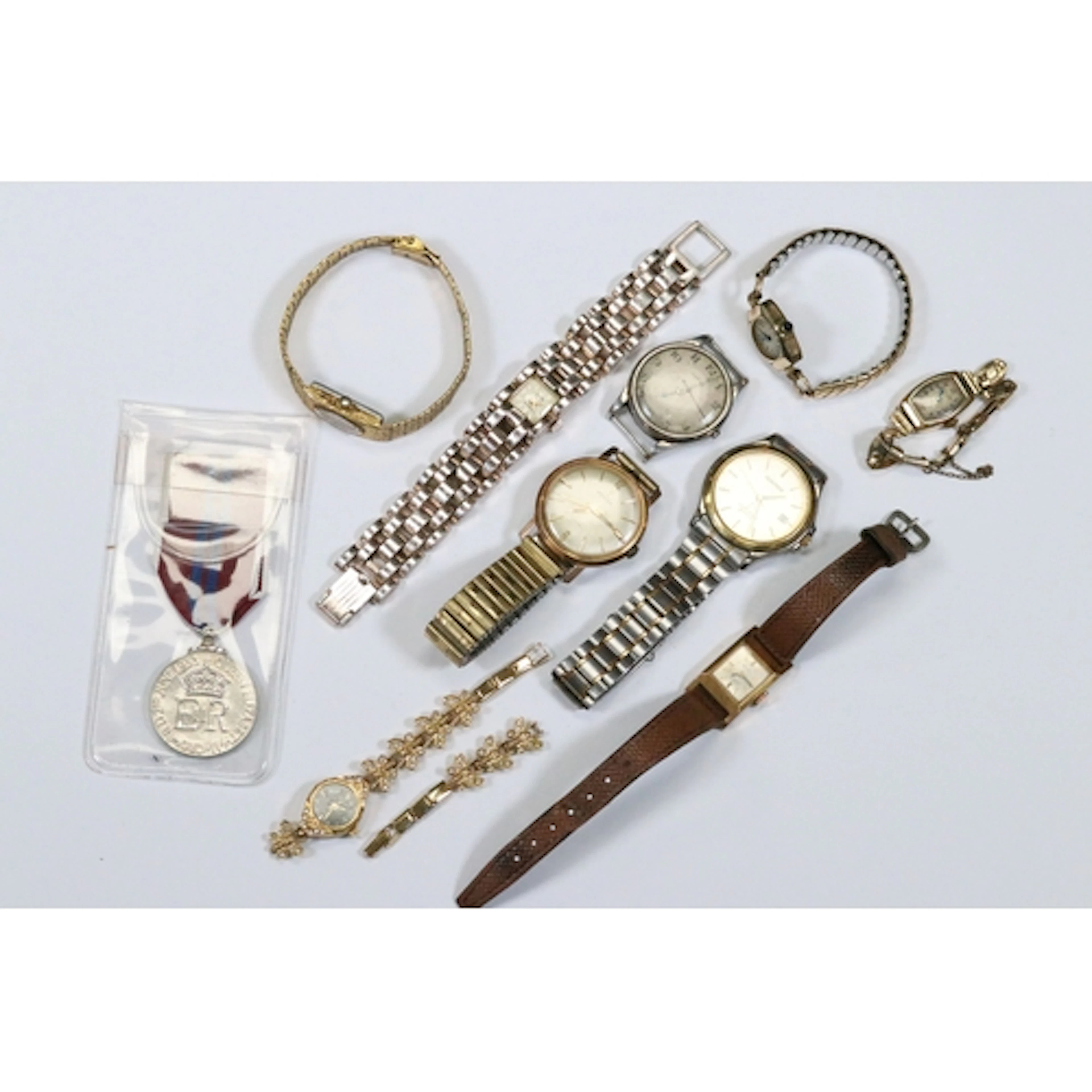 Group of assorted vintage watches to include Atlantic, Sekon...
