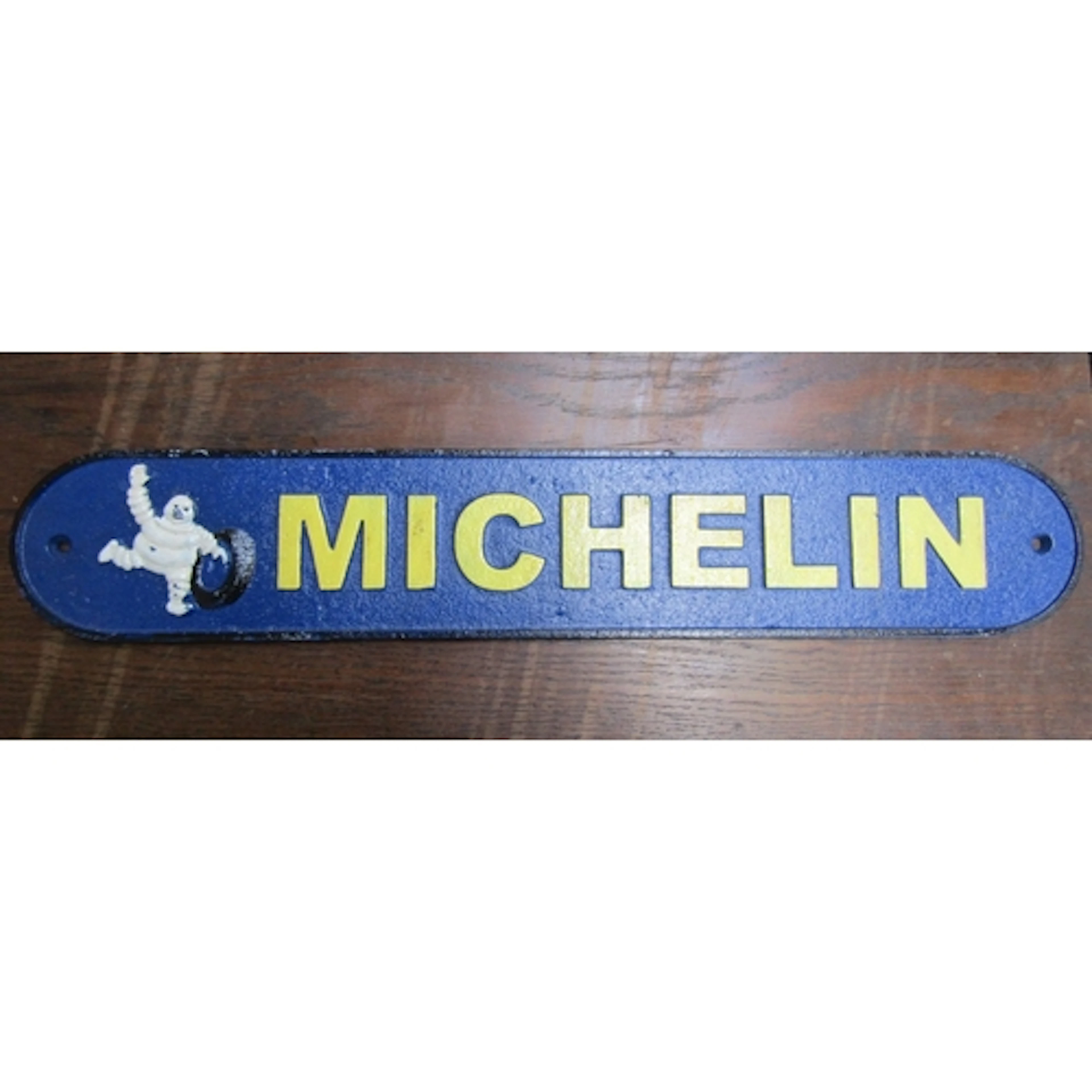 Michelin Garage Cast Iron Wall Advertising Sign Approximatel...