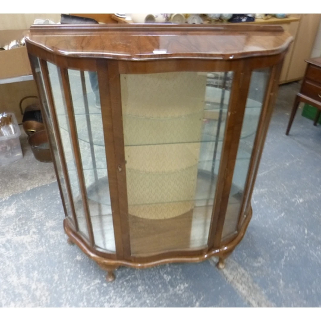 Vintage glazed 1950's china cabinet.