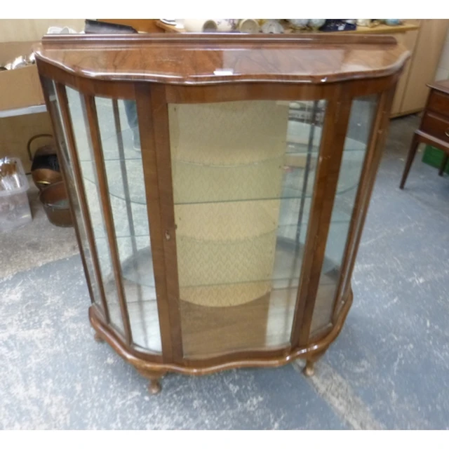 Vintage glazed 1950's china cabinet.