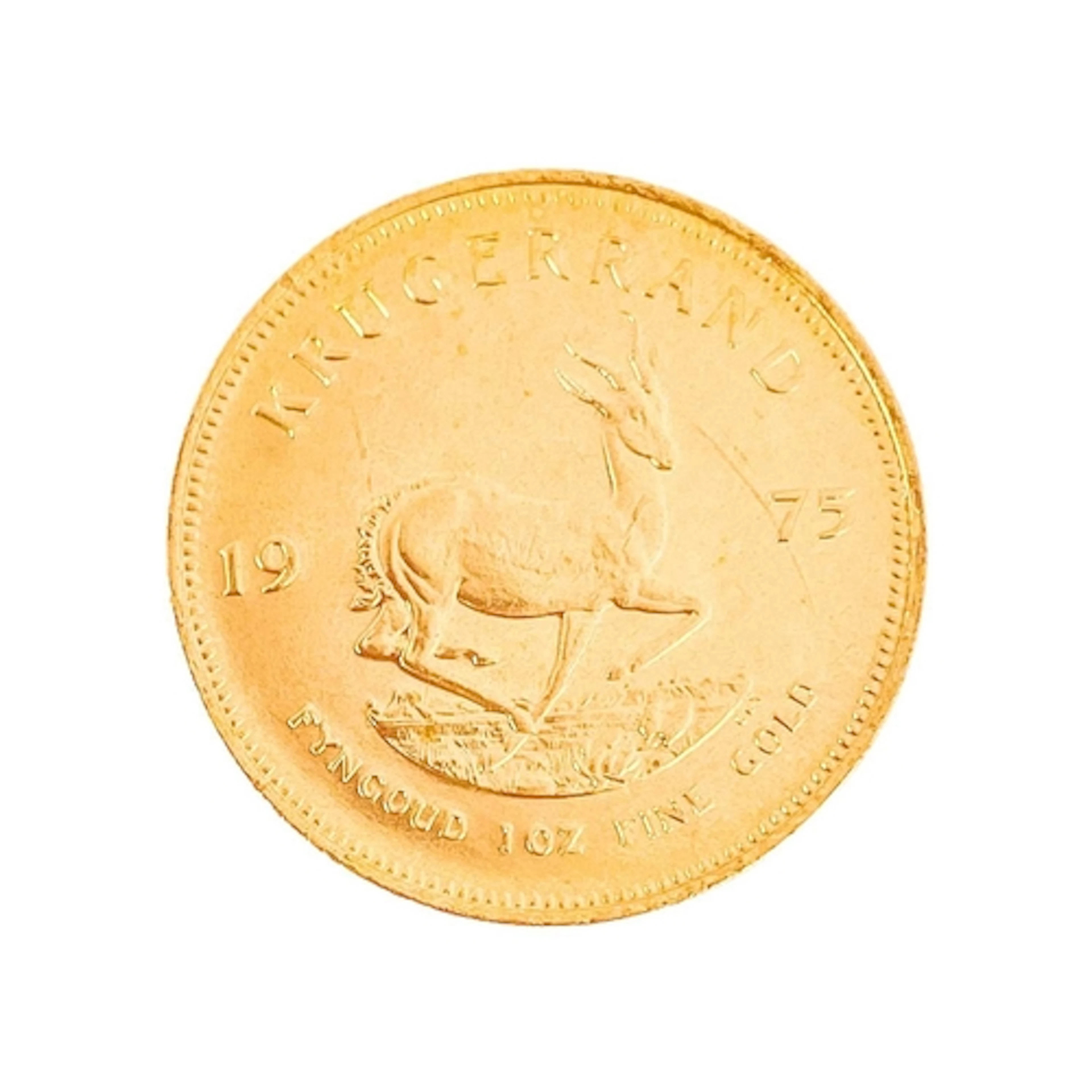 1975 Gold full Krugerrand. 1975 gold full Krugerrand in ef c...