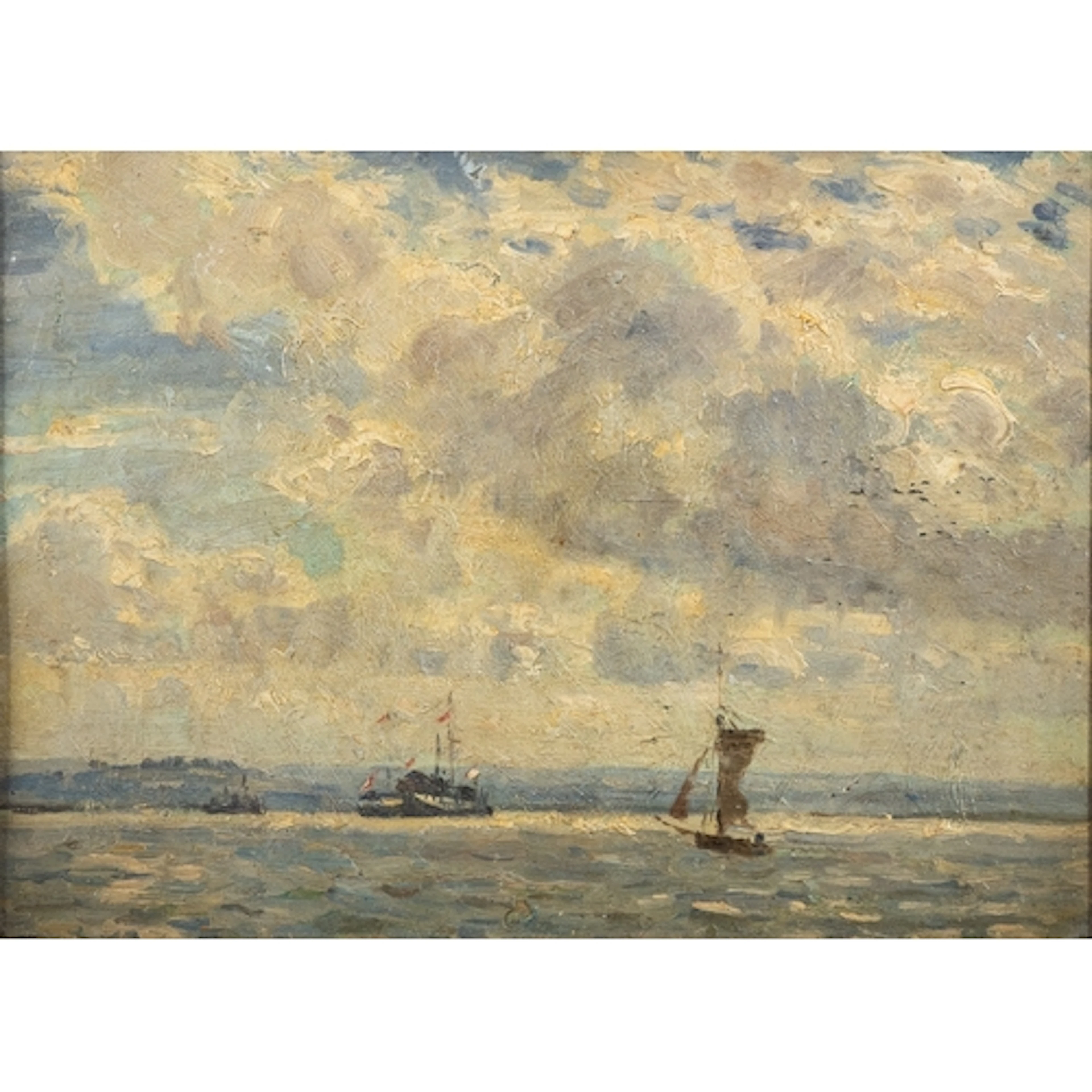 20th Century European school - An impressionistic seascape -...