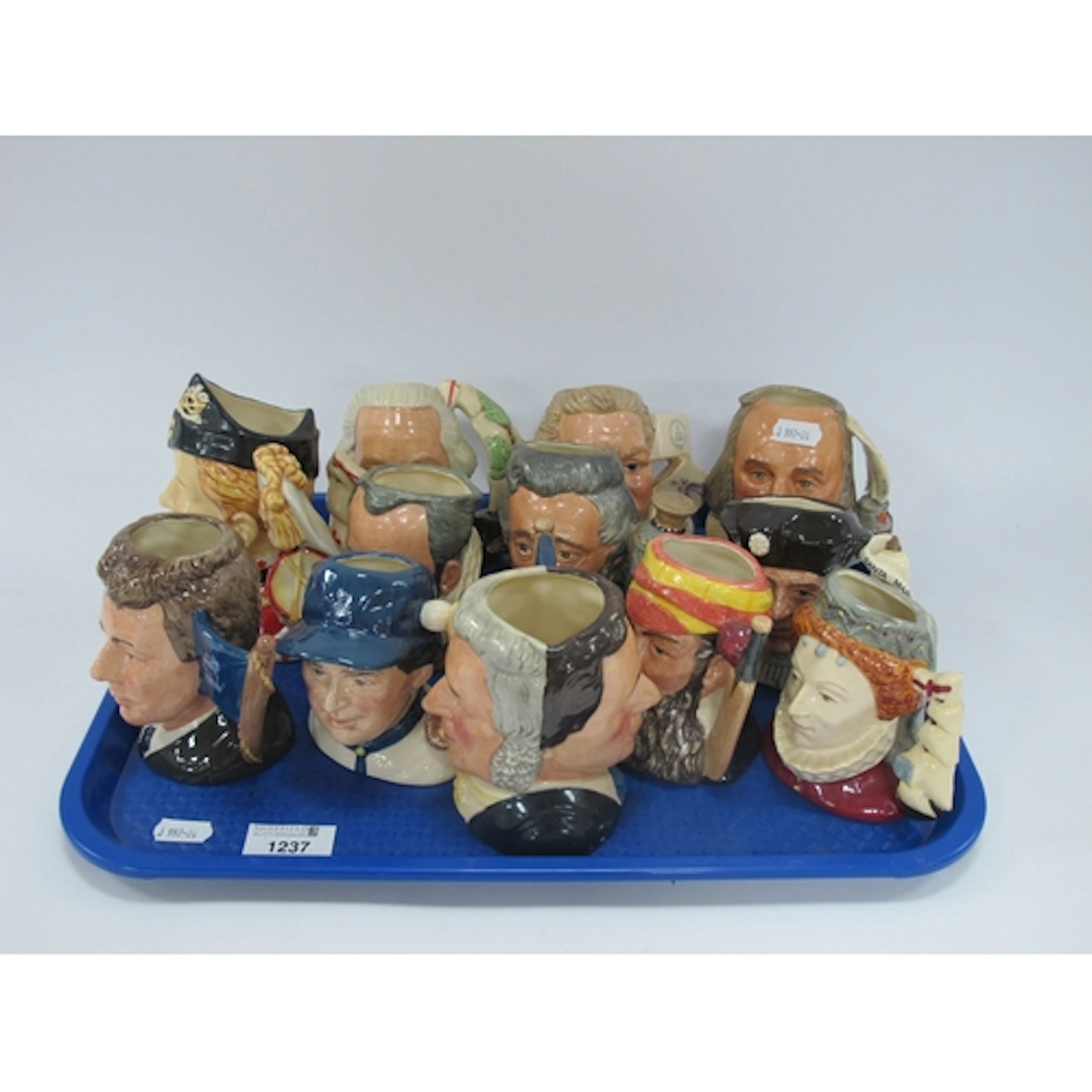 Twelve Royal Doulton small character jugs, including special...