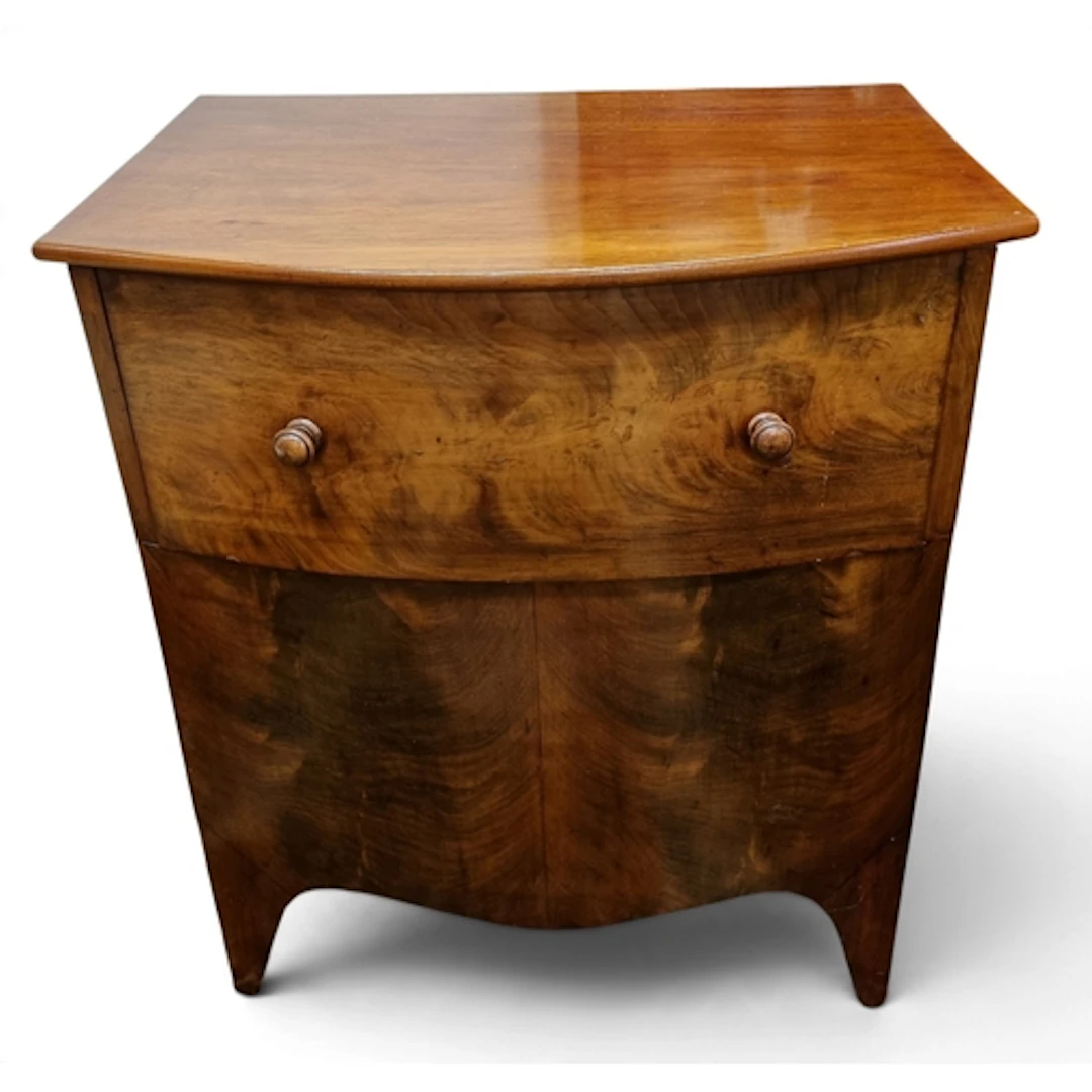 An early 19th Century Mahogany bow fronted Side Cabinet/Comm...