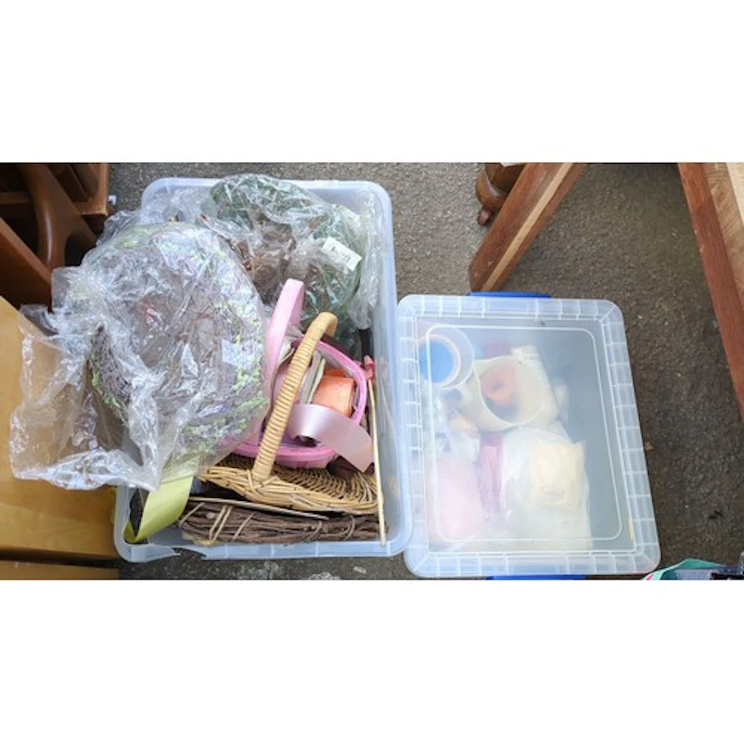 A quantity of floristry and candle-making supplies, includin...