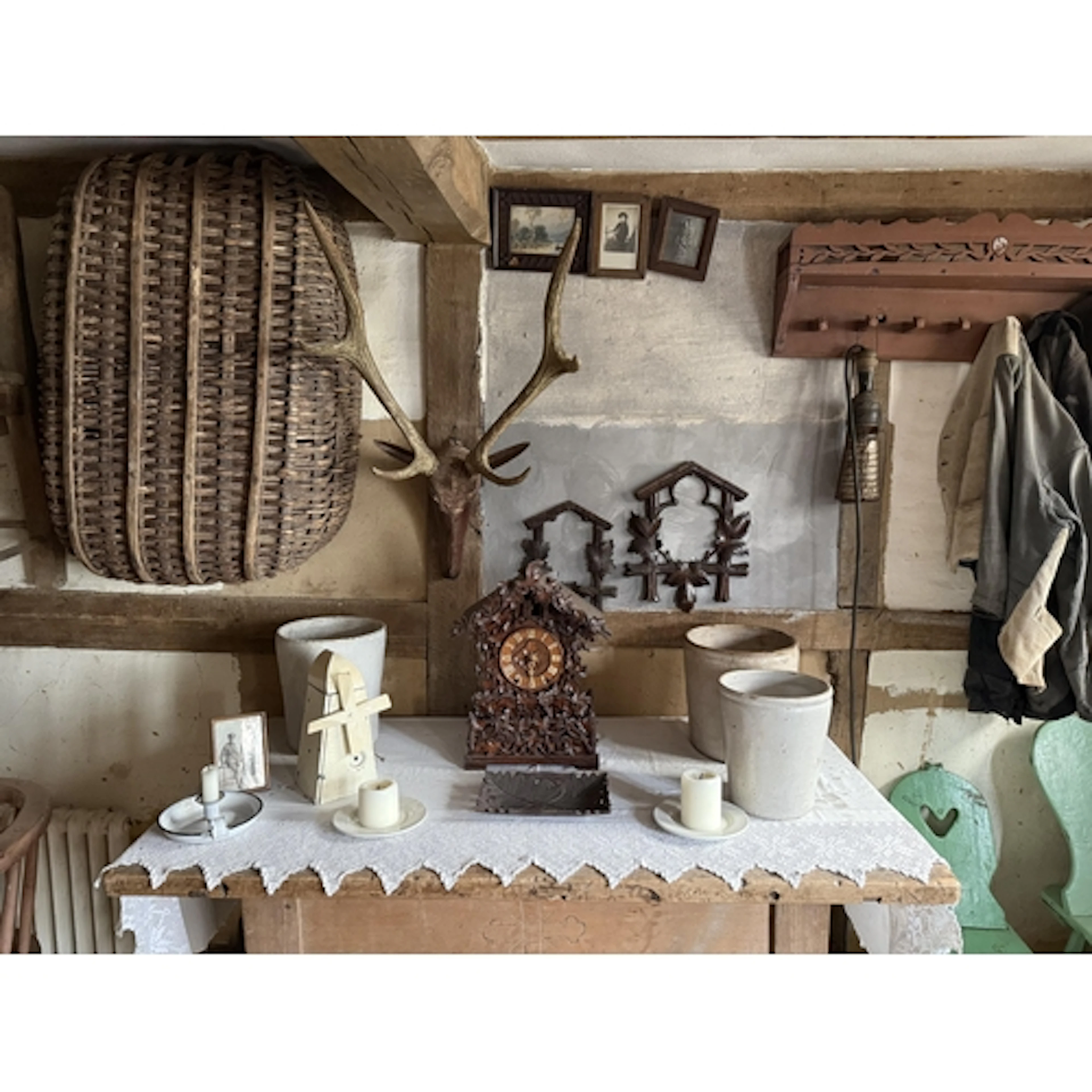 A group of Black Forest carvings and treen items - from the ...