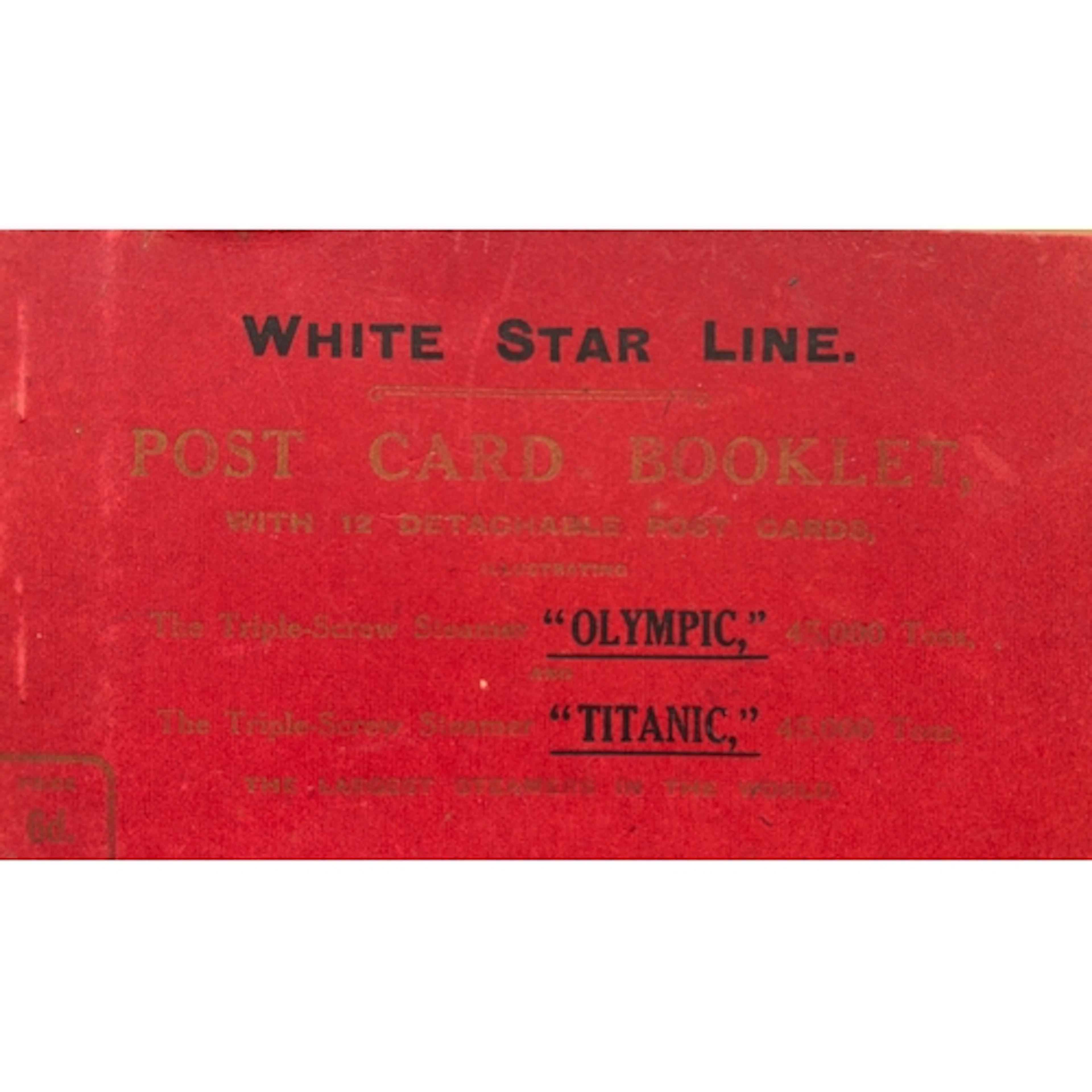 R.M.S. Titanic: R.M.S. Titanic: An original, red-ground R.M...