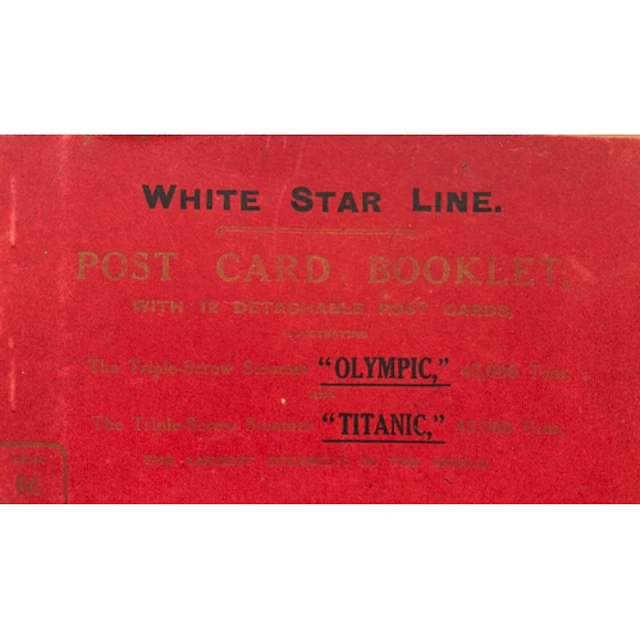 R.M.S. Titanic: R.M.S. Titanic: An original, red-ground R.M...