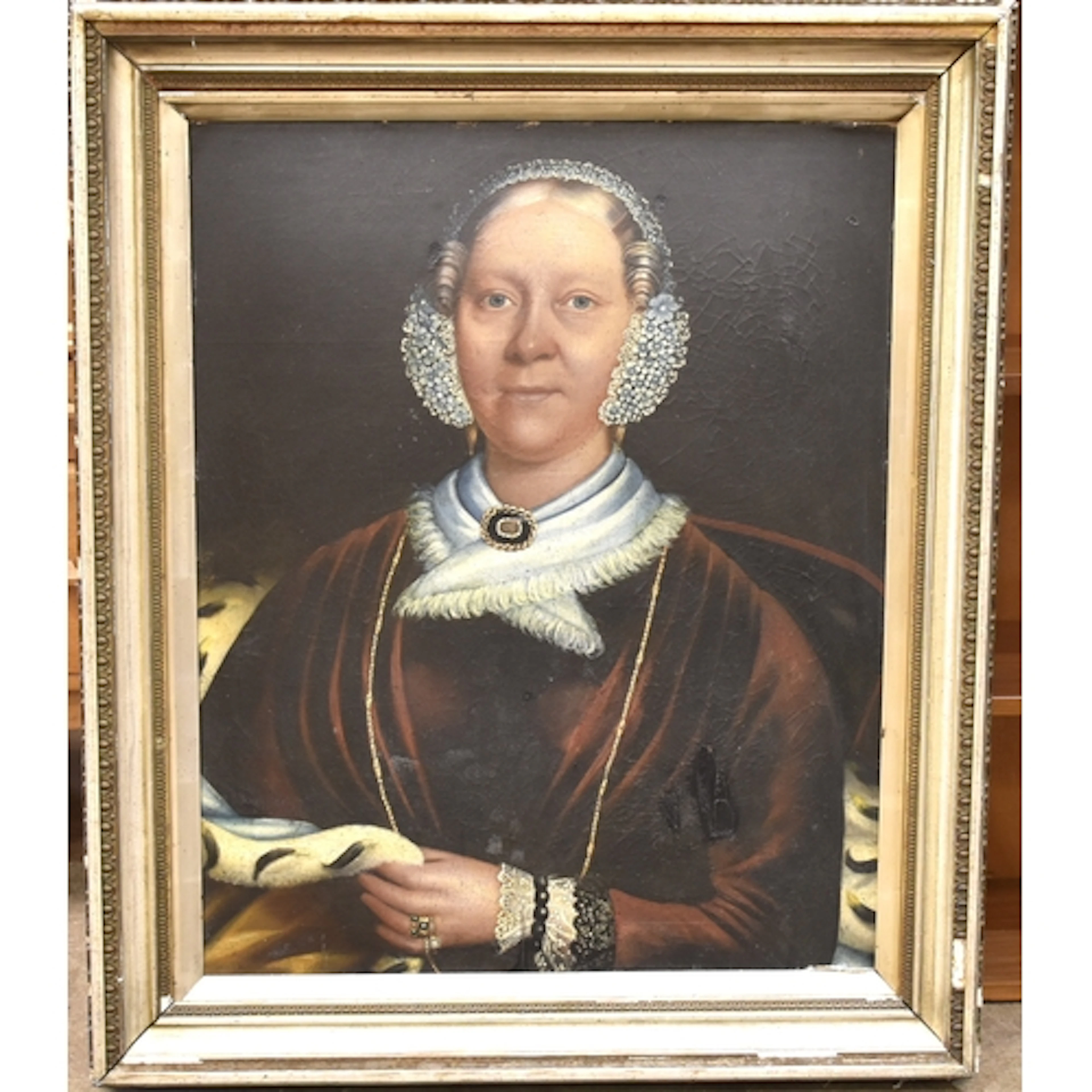 19th Century English School, 'Head and shoulders portrait of...