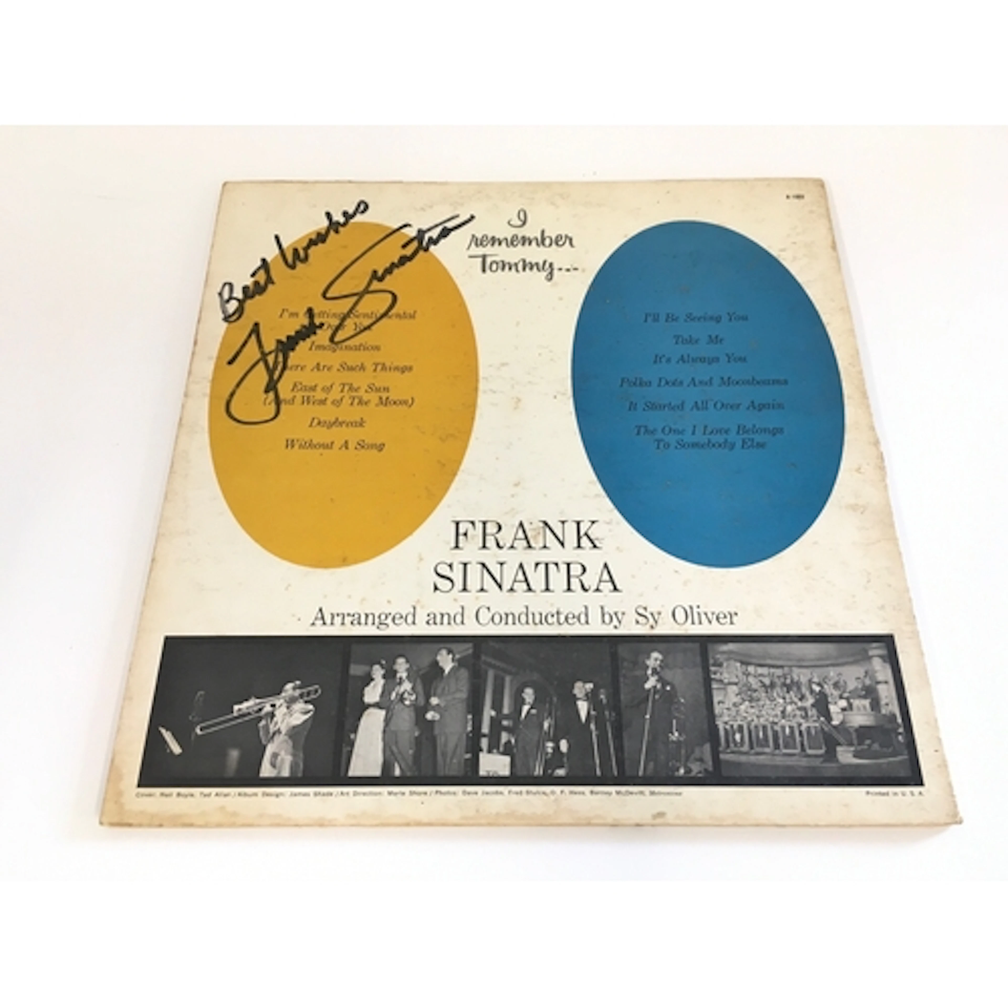 A signed Frank Sinatra LP. Provenance from the vendor as fol...