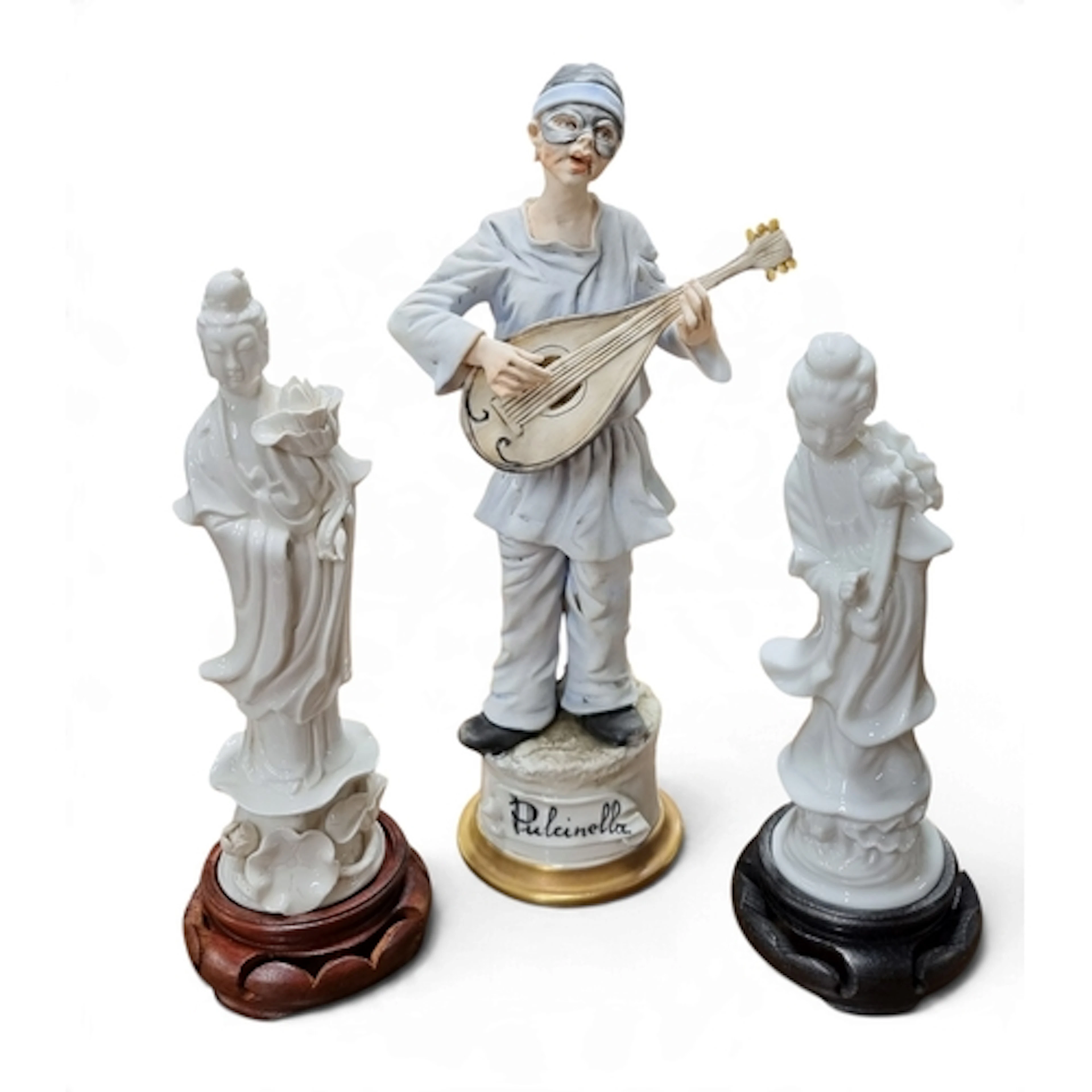 A good quantity of Figural groups including two Blanc de Chi...