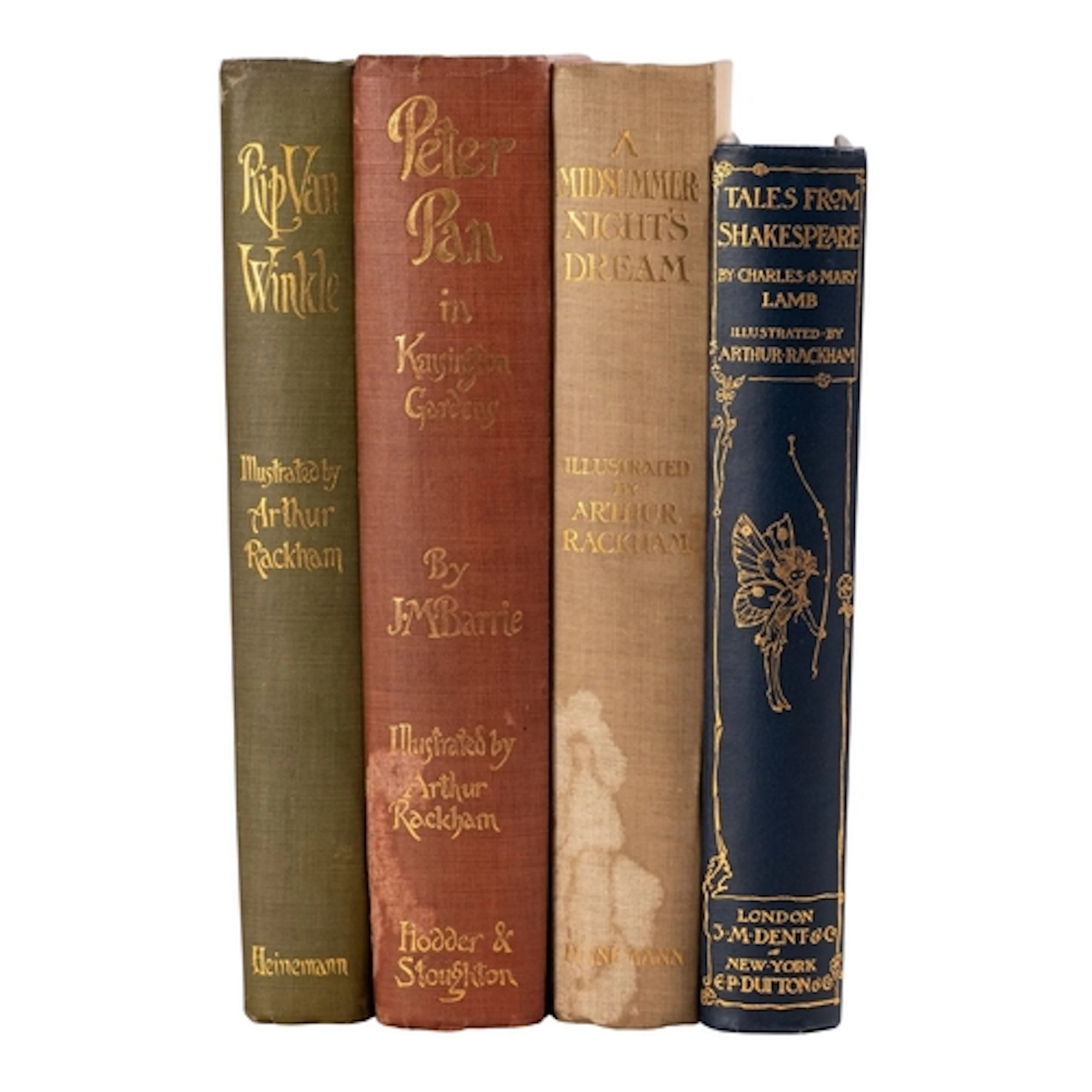 RACKHAM, Arthur (illust.). Four vols: A Midsummer-Night's Dr...