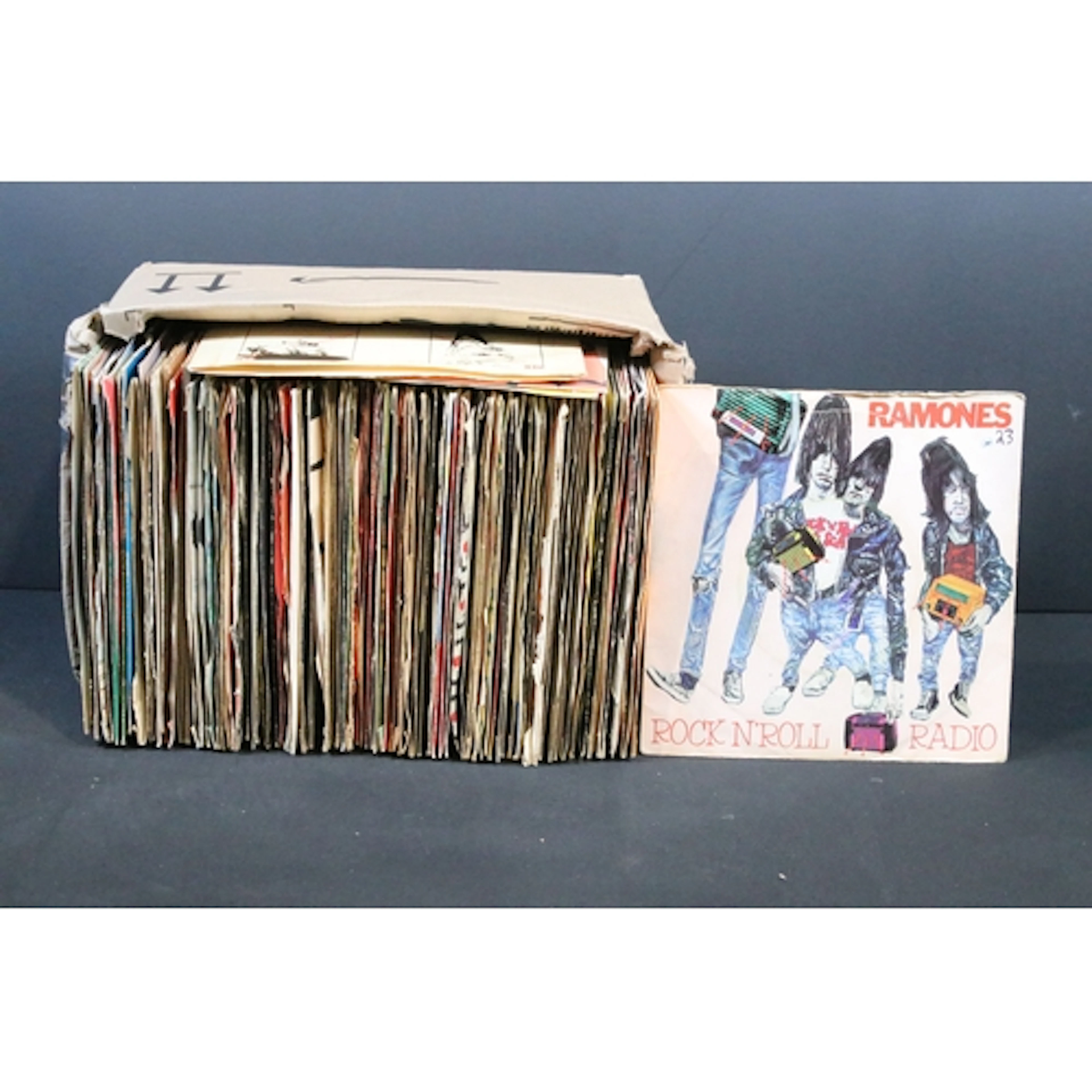 Vinyl - Over 120 Punk 7” singles to include: The Ramones x 4...