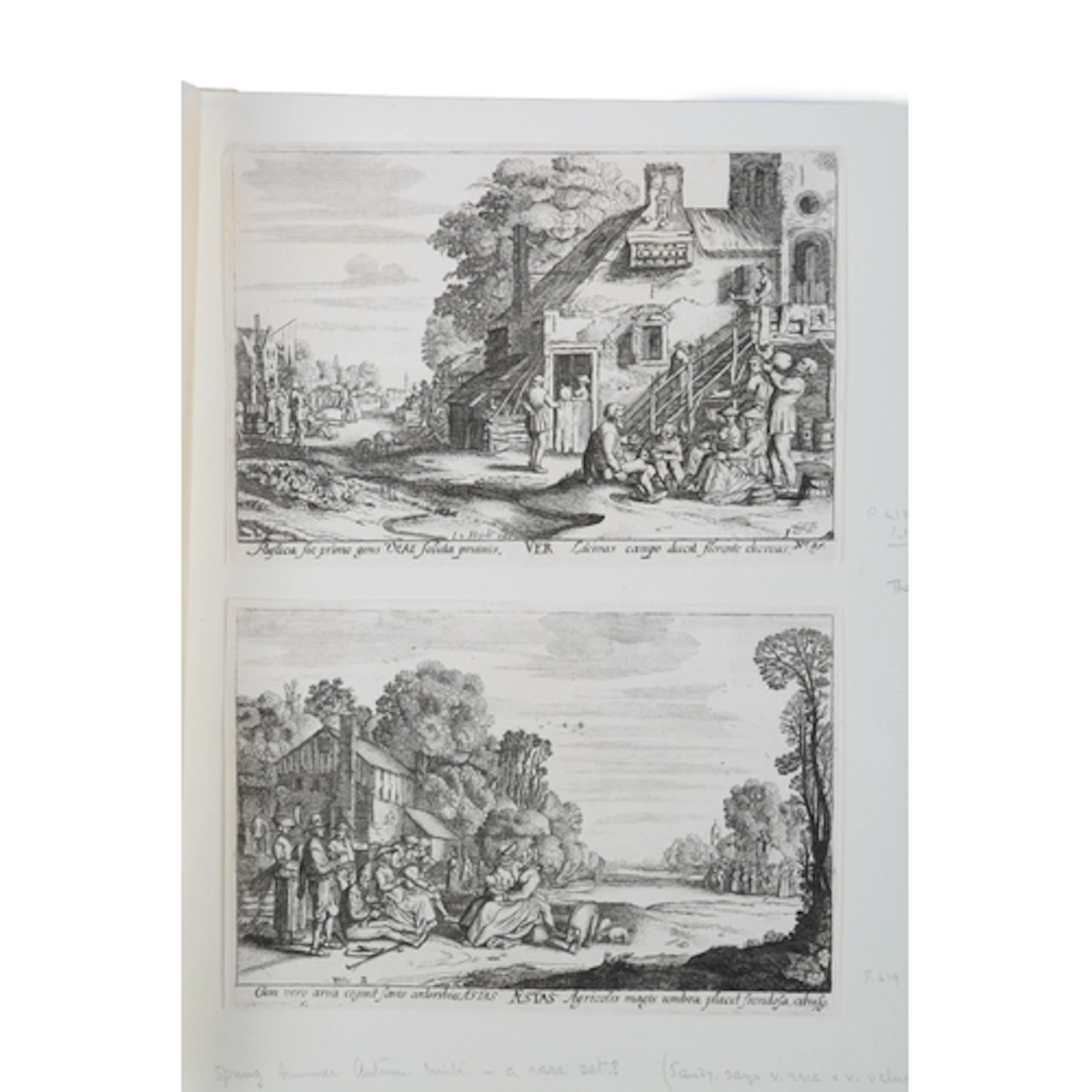 Wenceslaus Hollar Czech 1607-1677 'The Seasons, after Jan va...