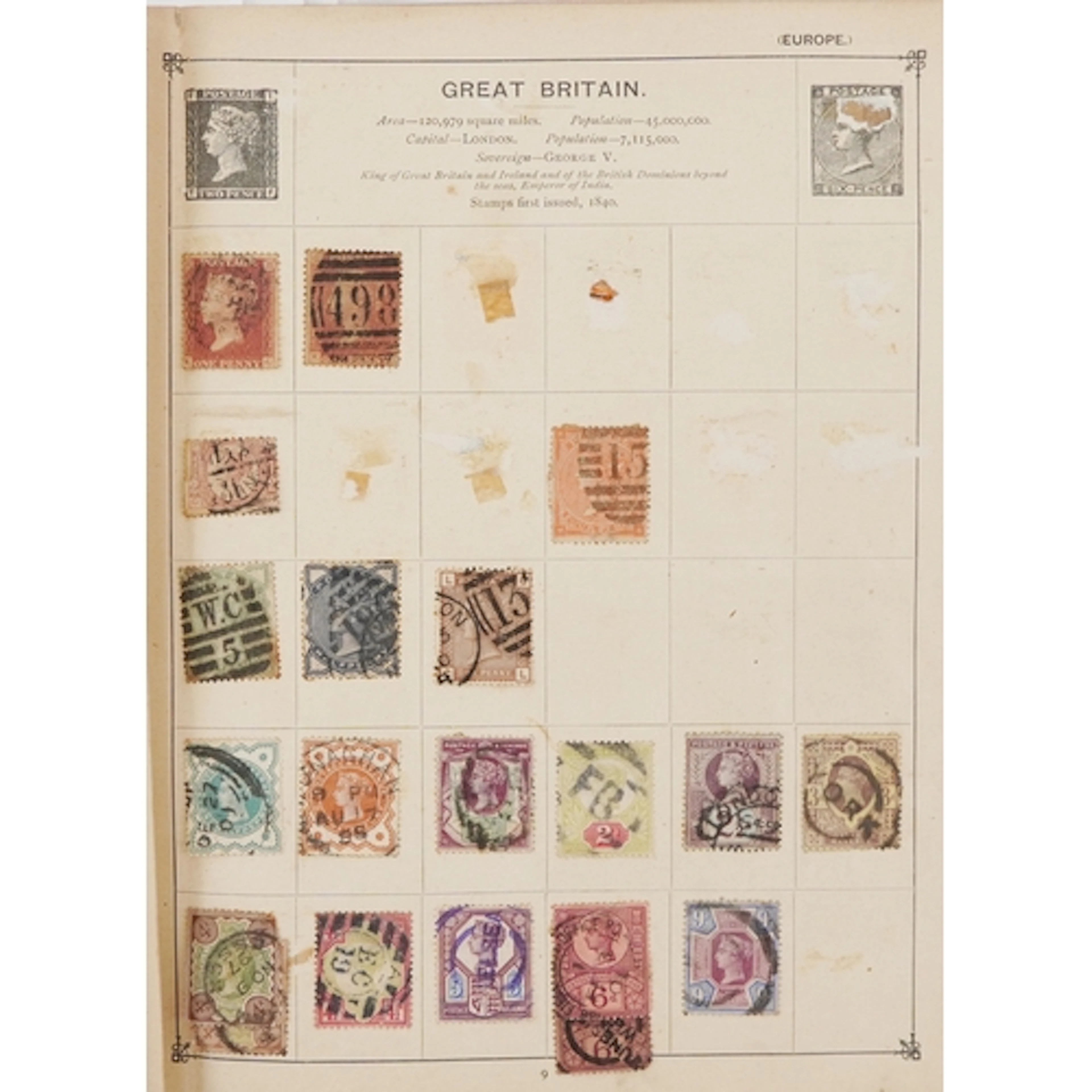19th century and later British and world stamps including Qu...