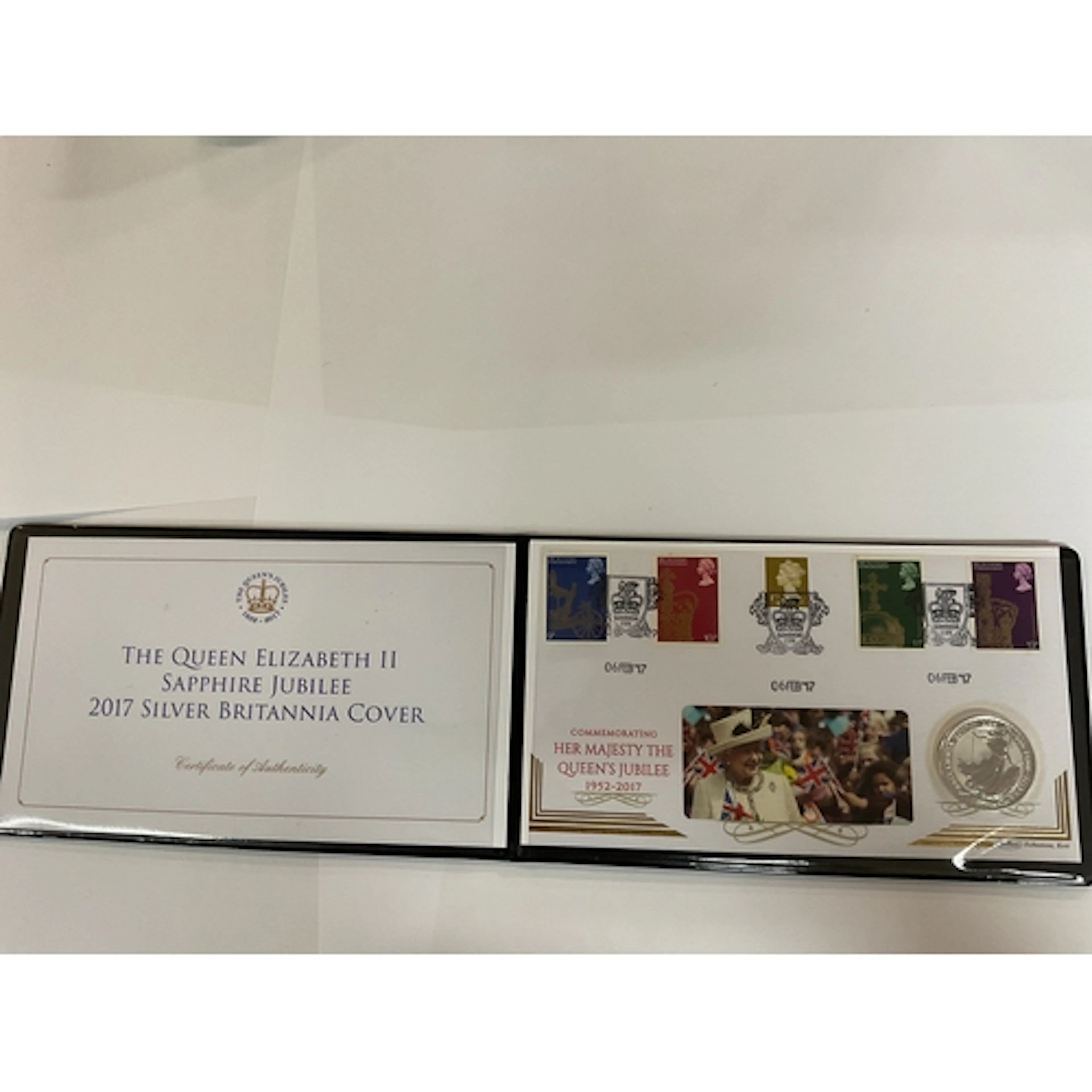 The Queen Elizabeth II Sapphire Jubilee 2017 Silver Britanni...