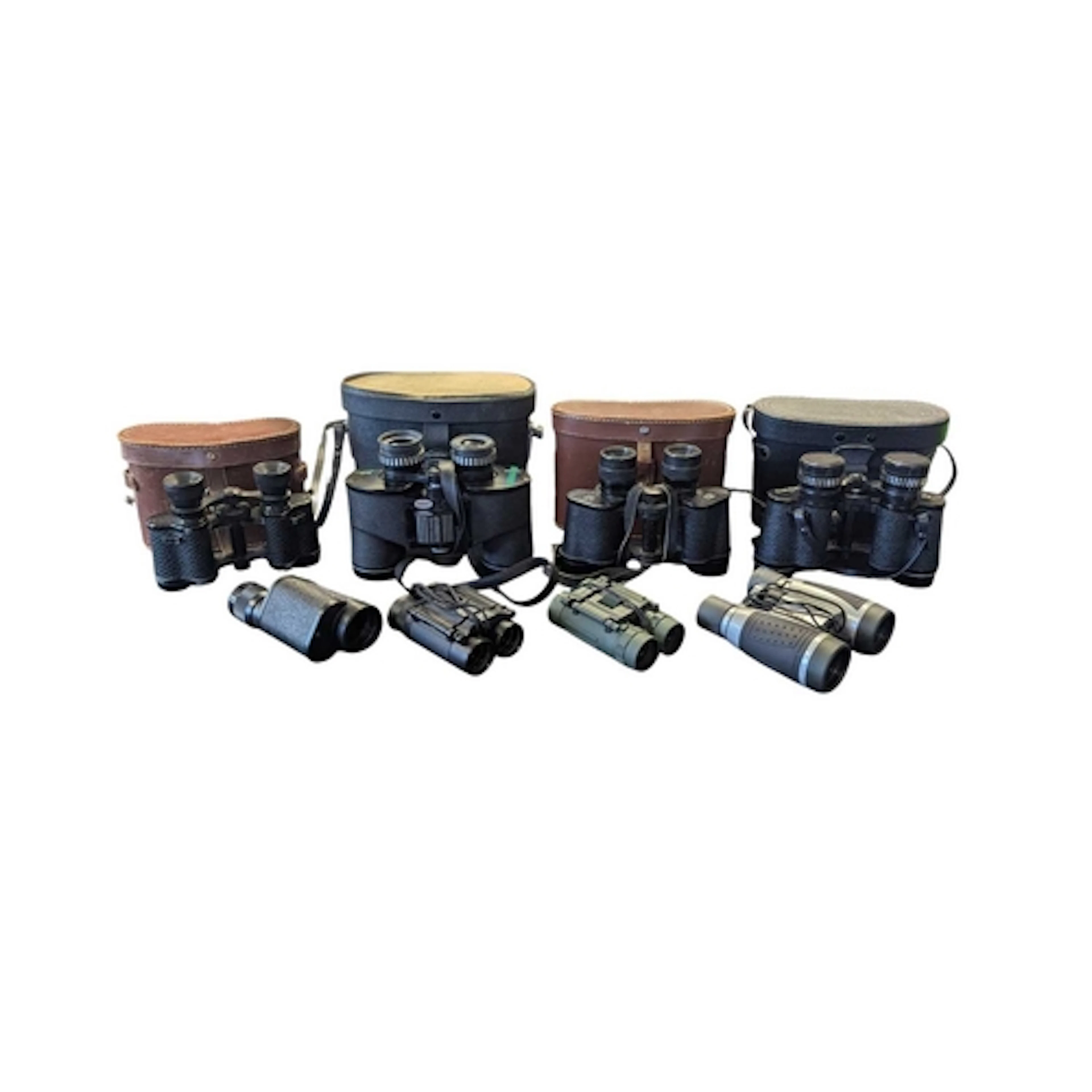 A collection of vintage 20th century binoculars. The collect...