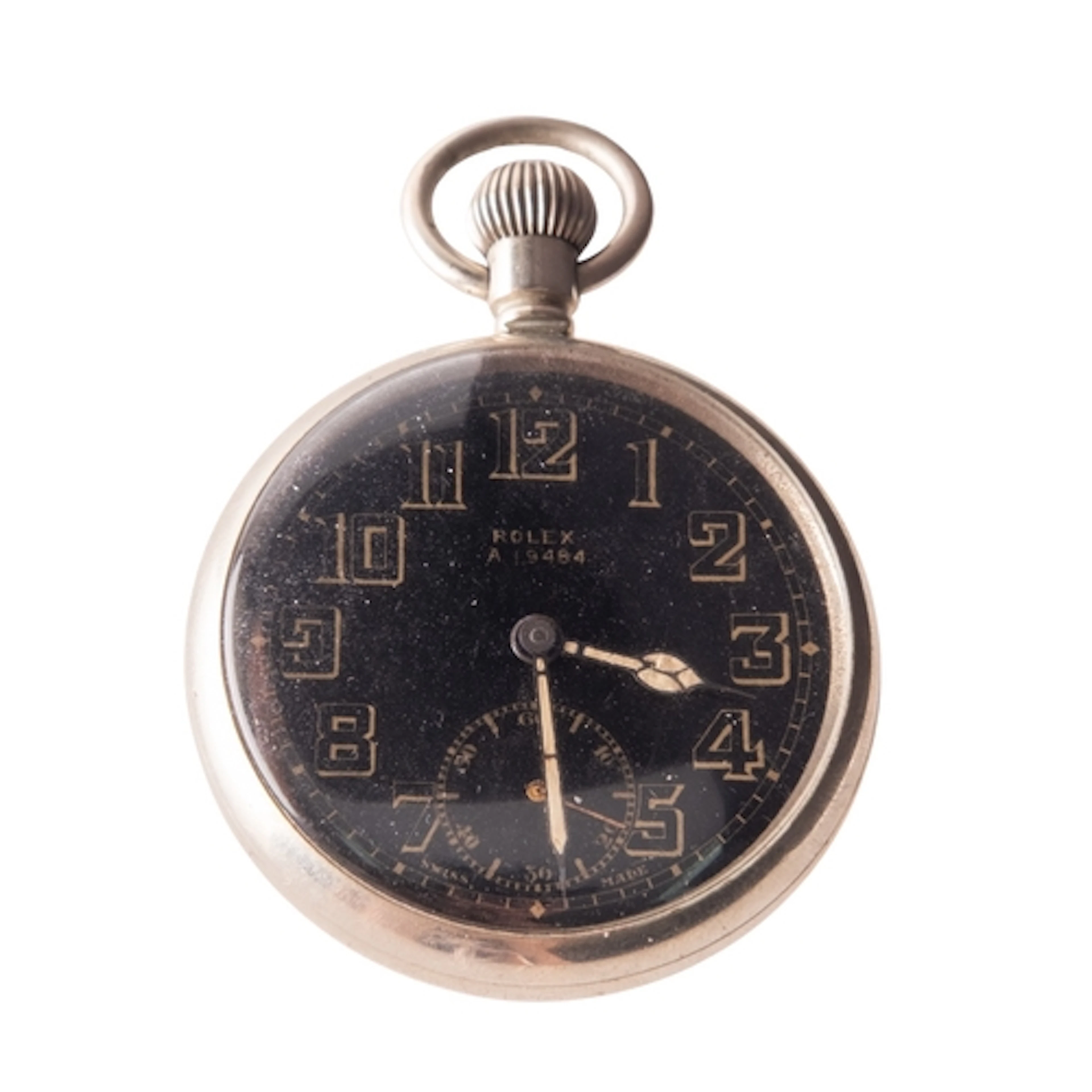 Rolex, a British Military open faced pocket watch the round ...