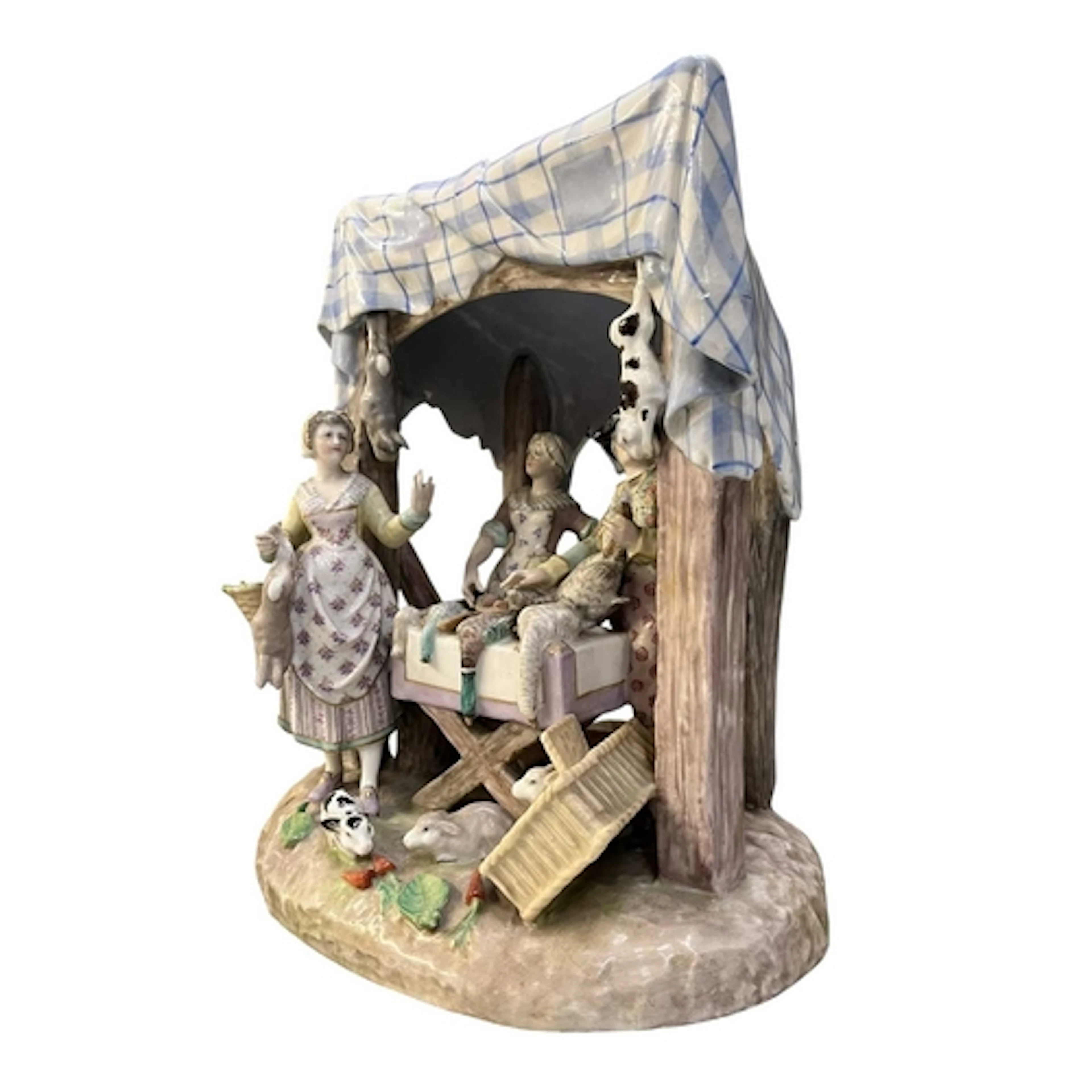 A large German Porcelain, possibly Meissen, 19th century han...