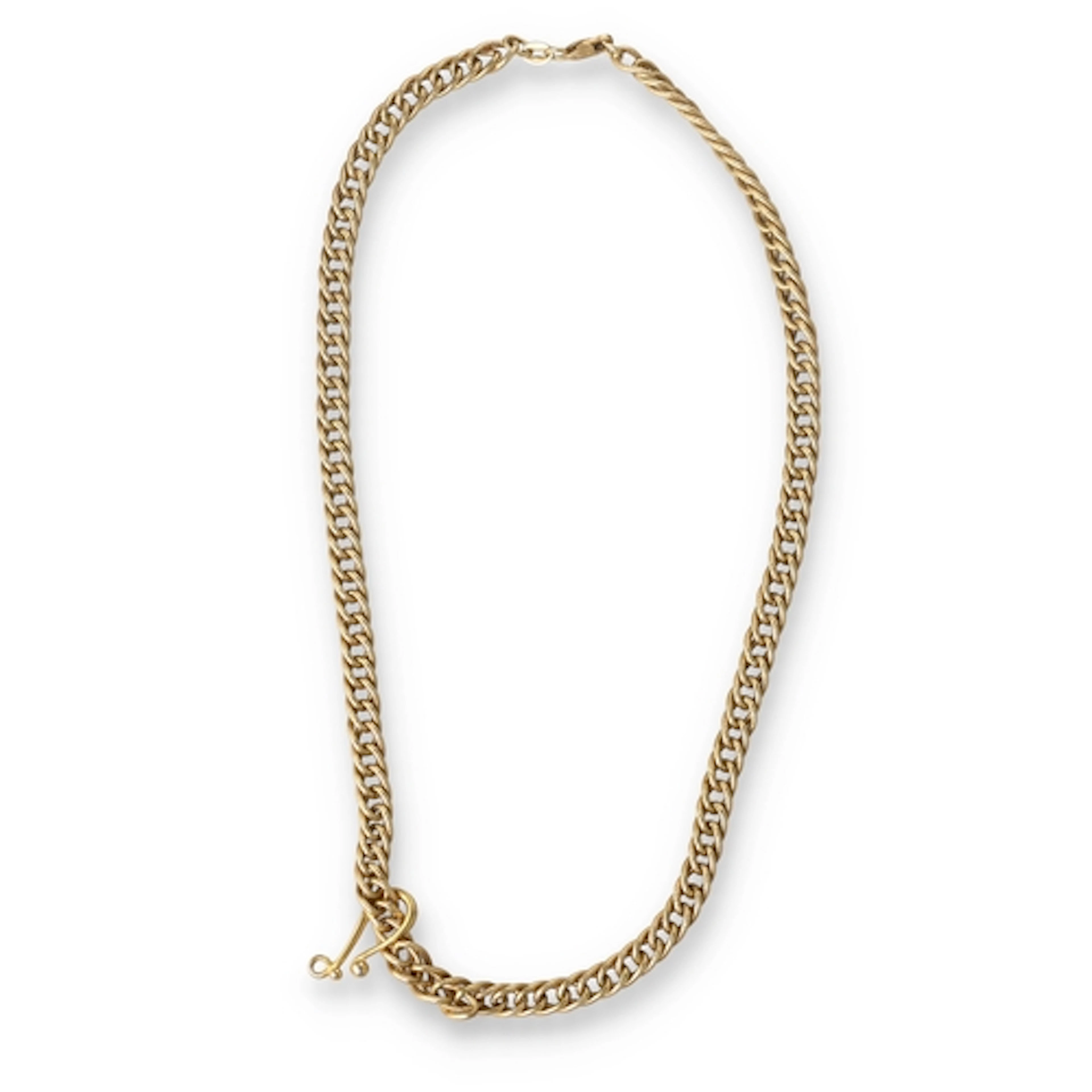 AN 18CT GOLD CHAIN LINK NECKLACE Weight: 21gms ...