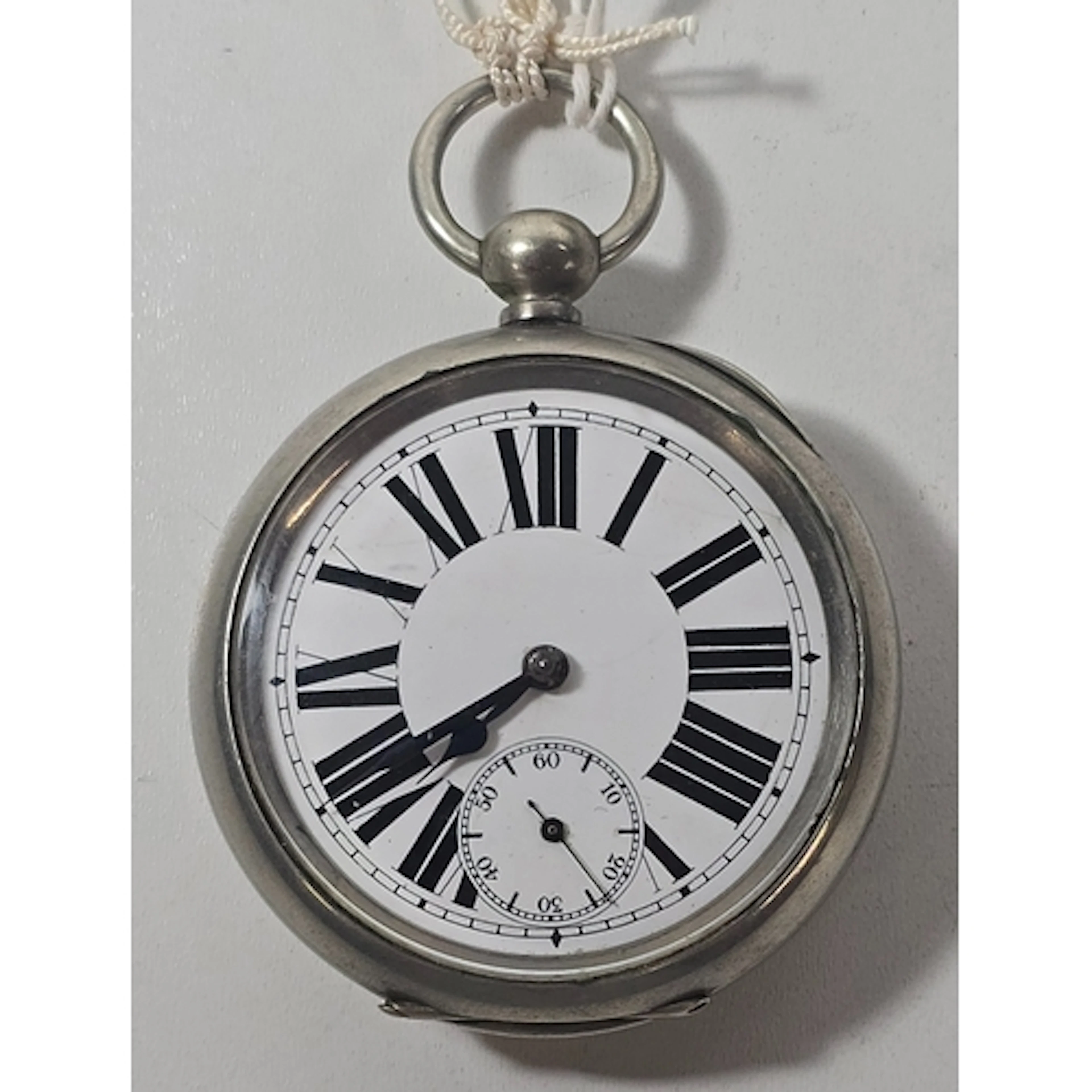 A Swiss key wind pocket watch, circa 1890. GC, working order...