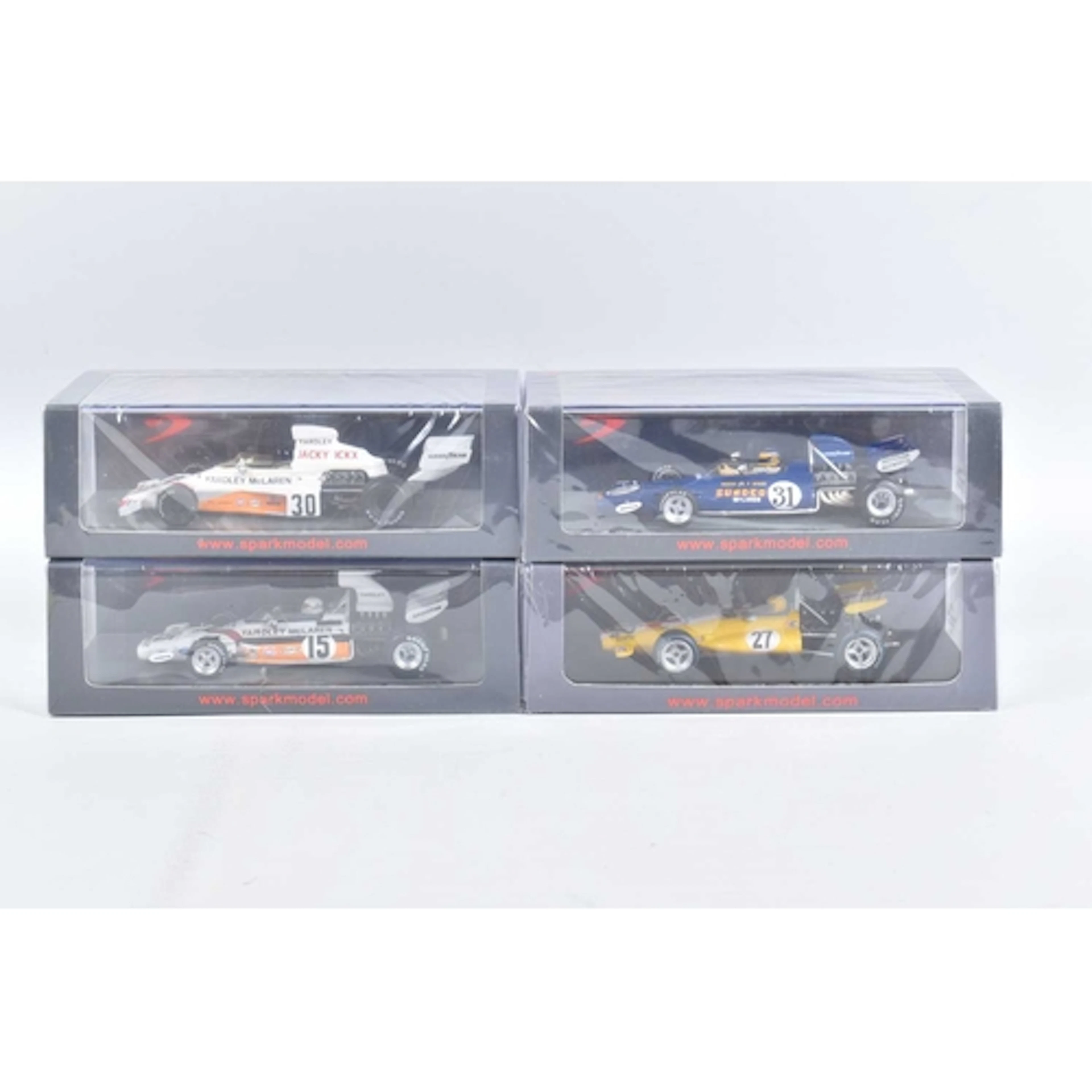 FOUR BOXED MINIMAX SPARK MODEL VEHICLES, to include a Jo Bon...