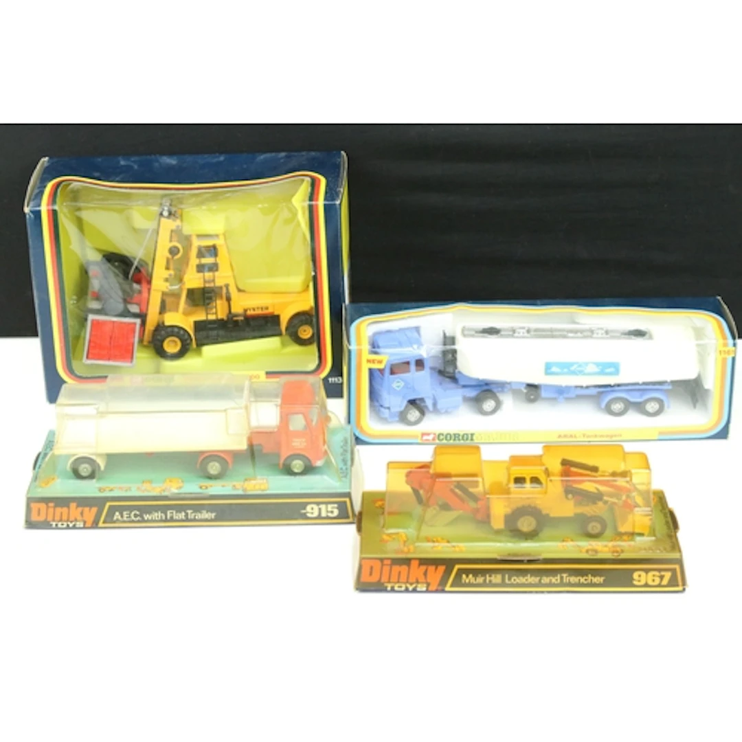 Four boxed diecast models to include 2 x Dinky (915 AEC with...