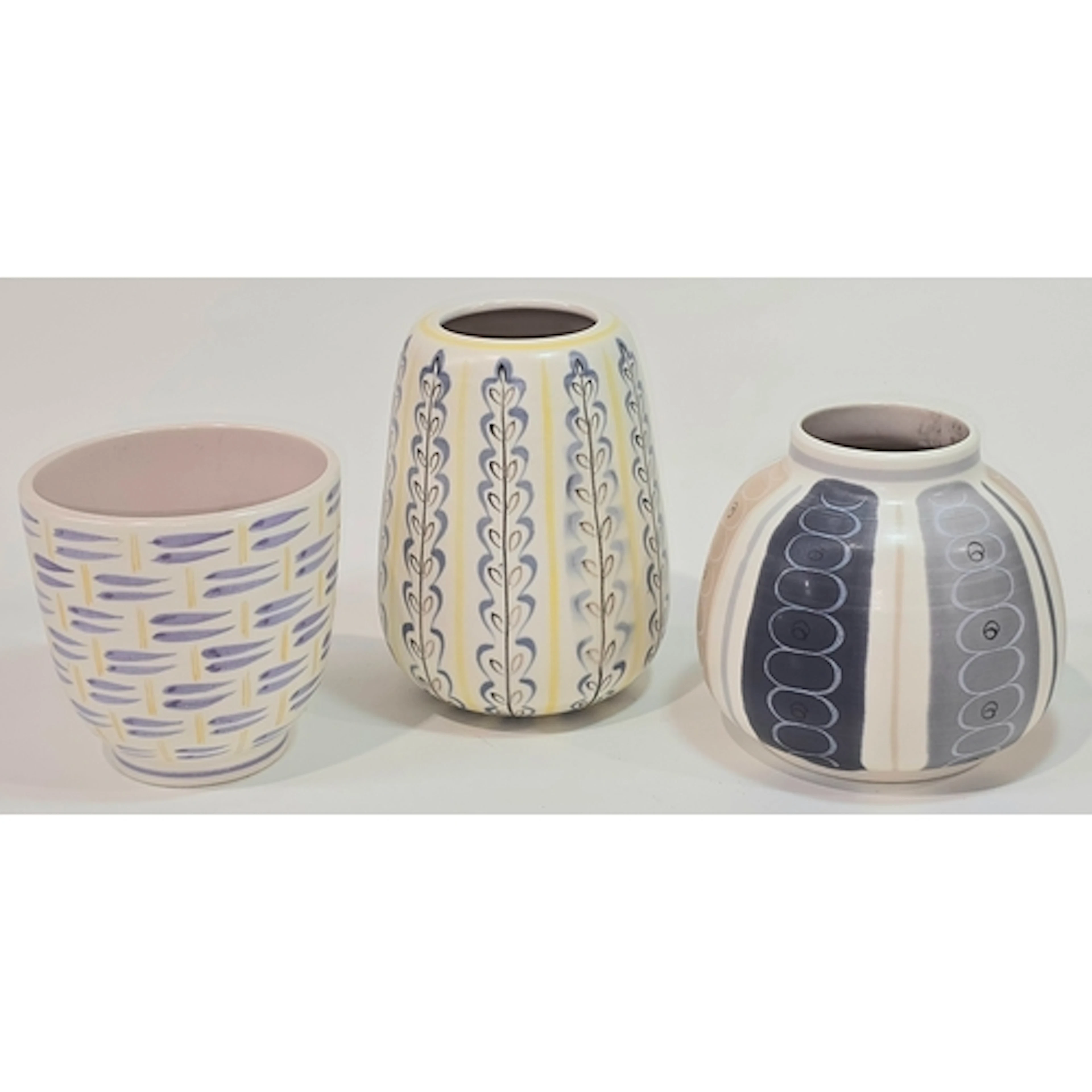 Poole Pottery shape 684 YHS pattern Freeform vase 5.75" high...